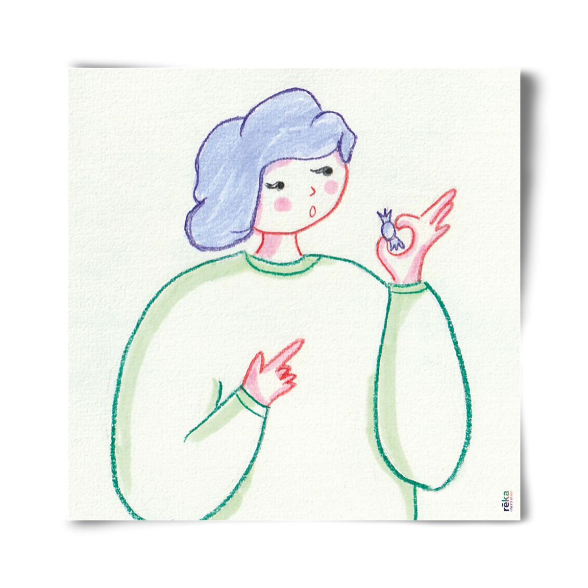 candy, 40x40 cm, Keret nélkül