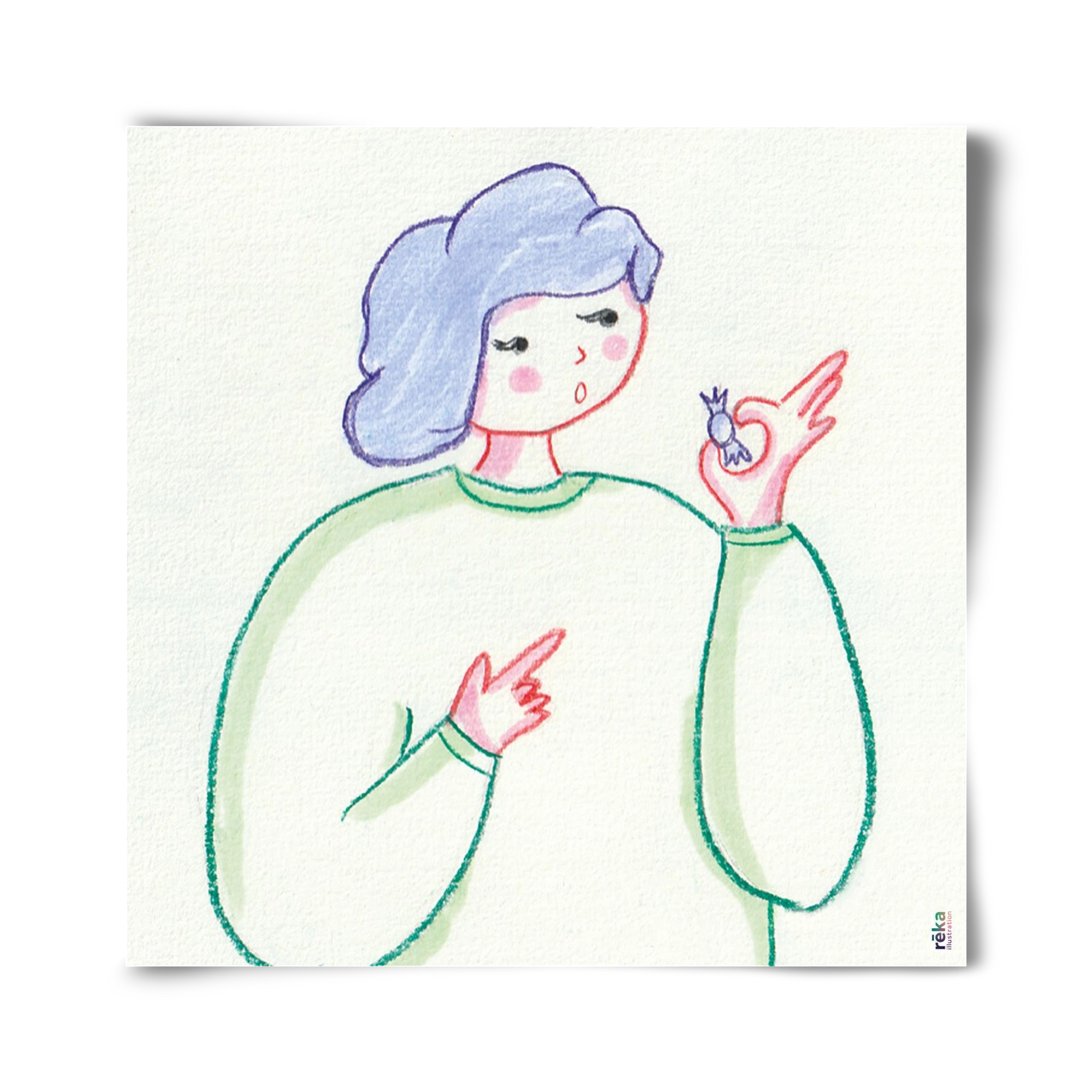 candy, 40x40 cm, Keret nélkül