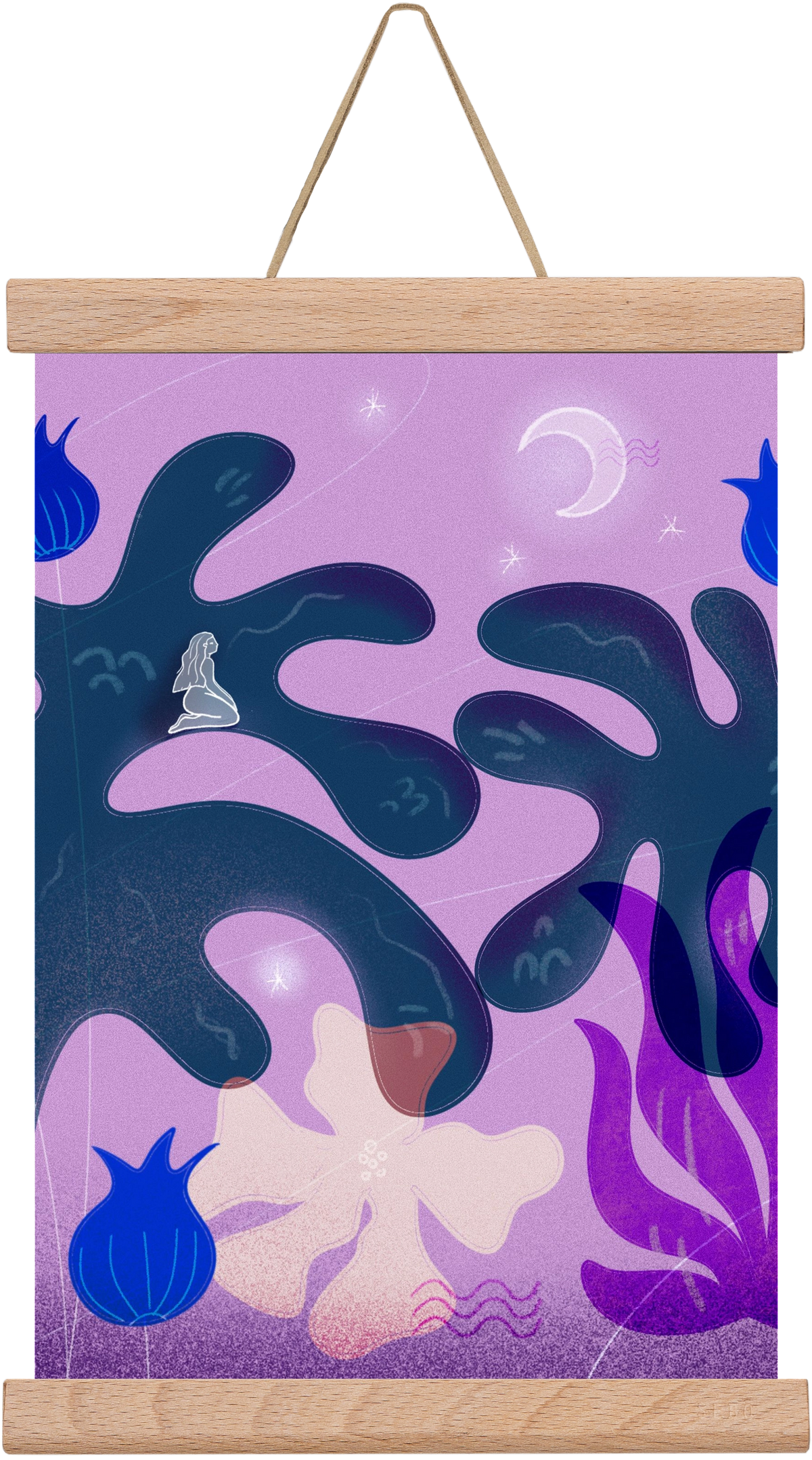 night spirit, 30x20 cm (30x20 cm), Tölgy akasztó