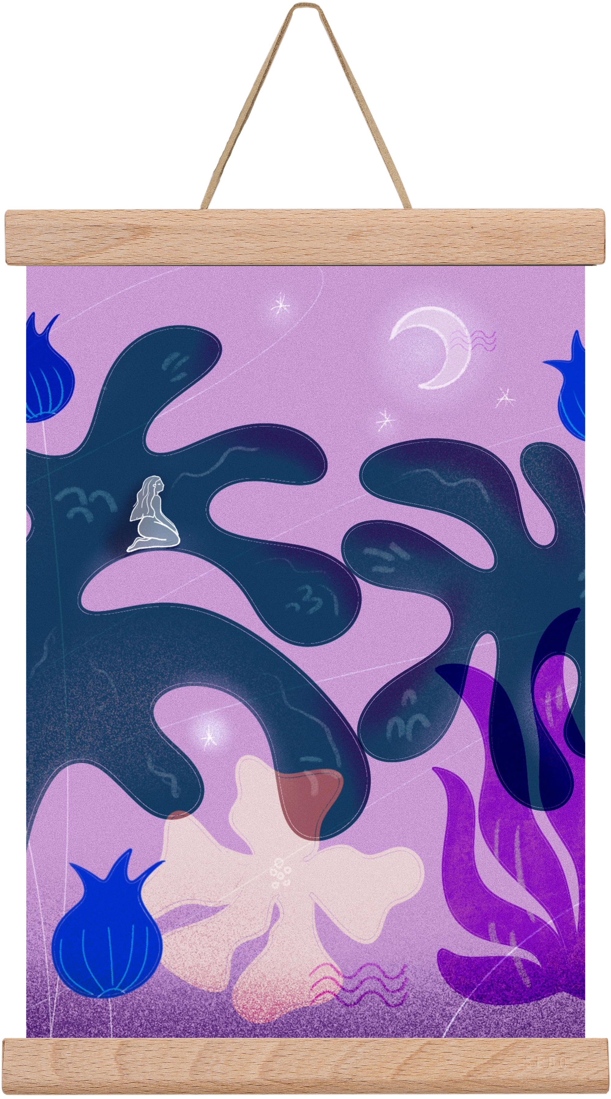 night spirit, 30x20 cm (30x20 cm), Tölgy akasztó