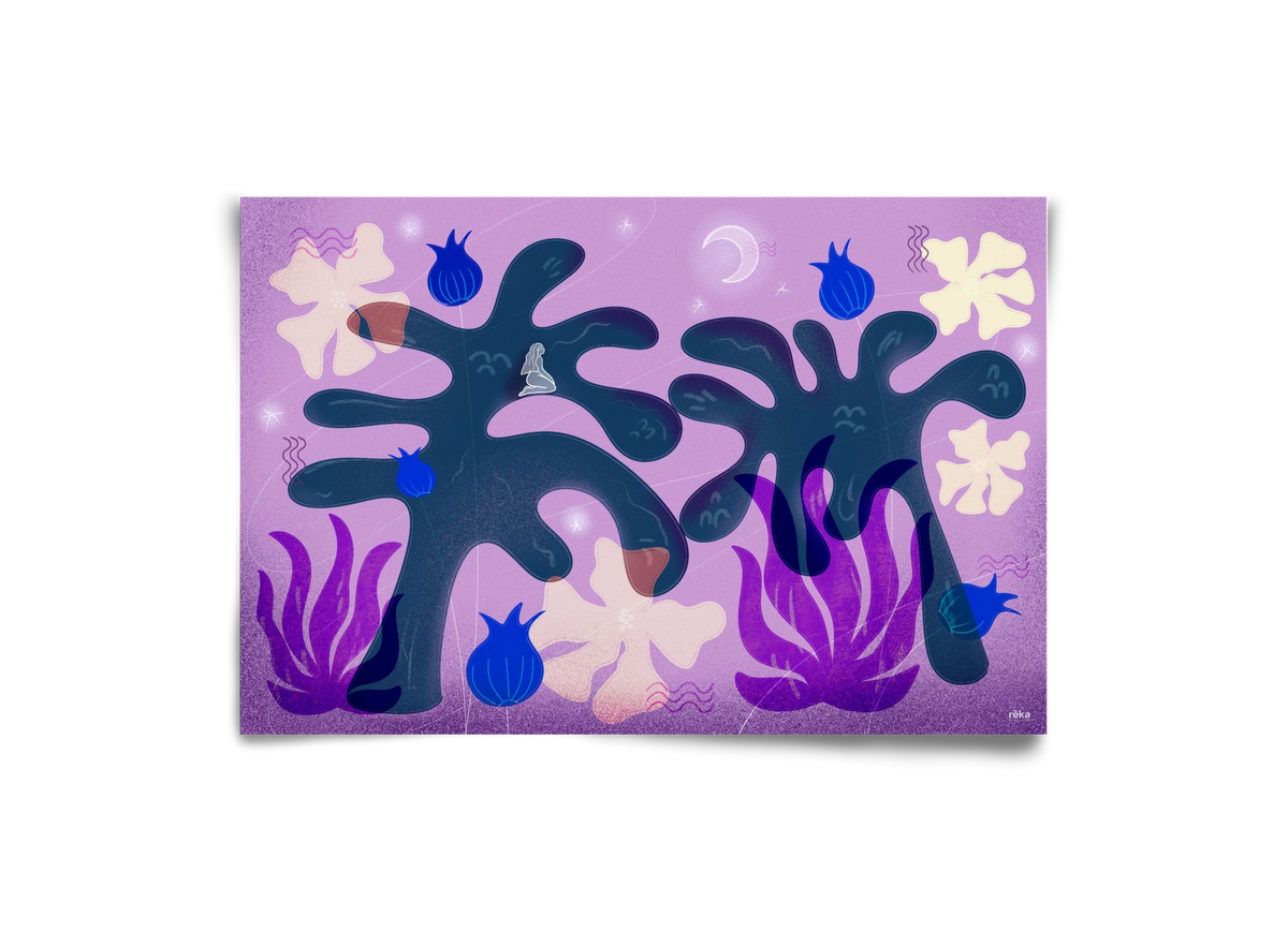 night spirit, 30x20 cm, Keret nélkül