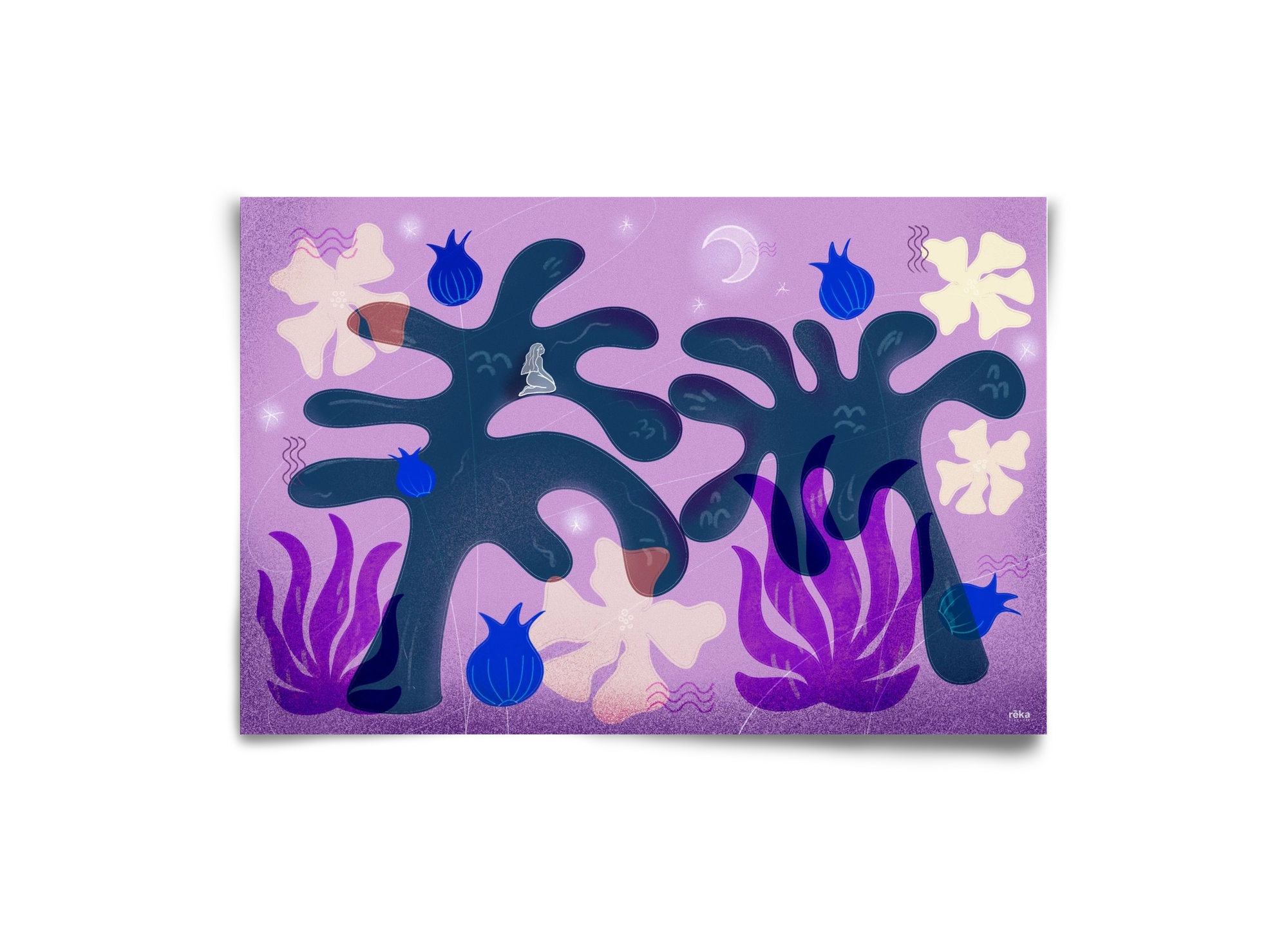 night spirit, 30x20 cm, Keret nélkül