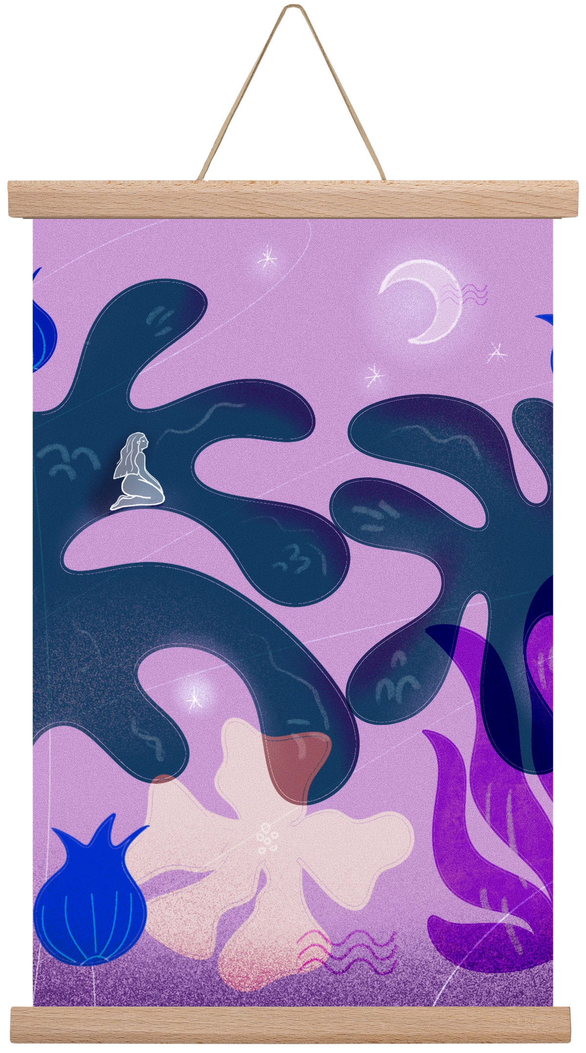 night spirit, 45x30 cm (45x30 cm), Tölgy akasztó