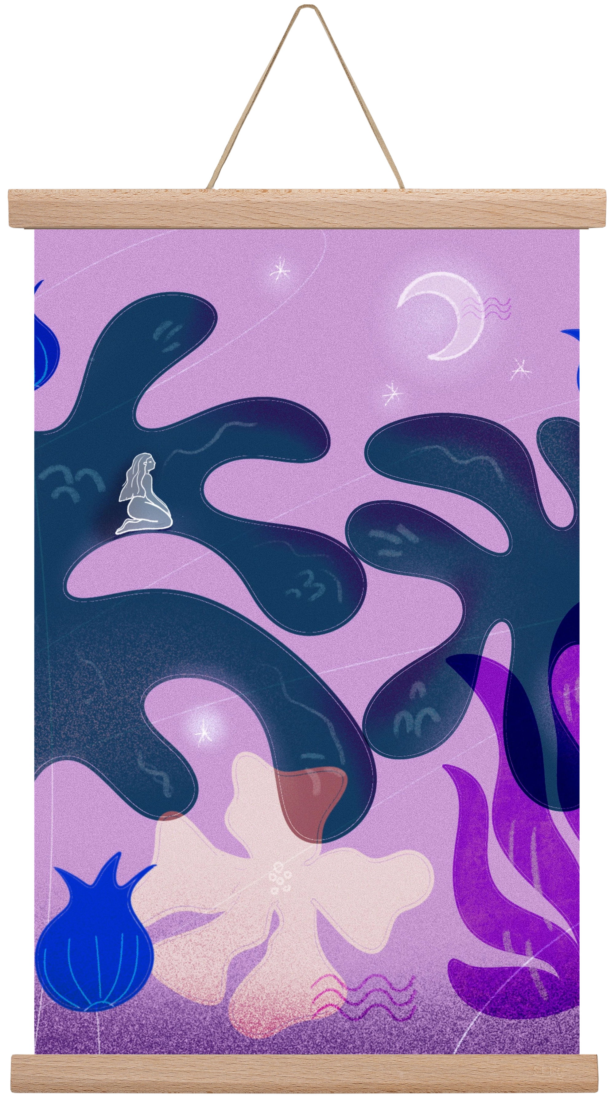 night spirit, 45x30 cm (45x30 cm), Tölgy akasztó