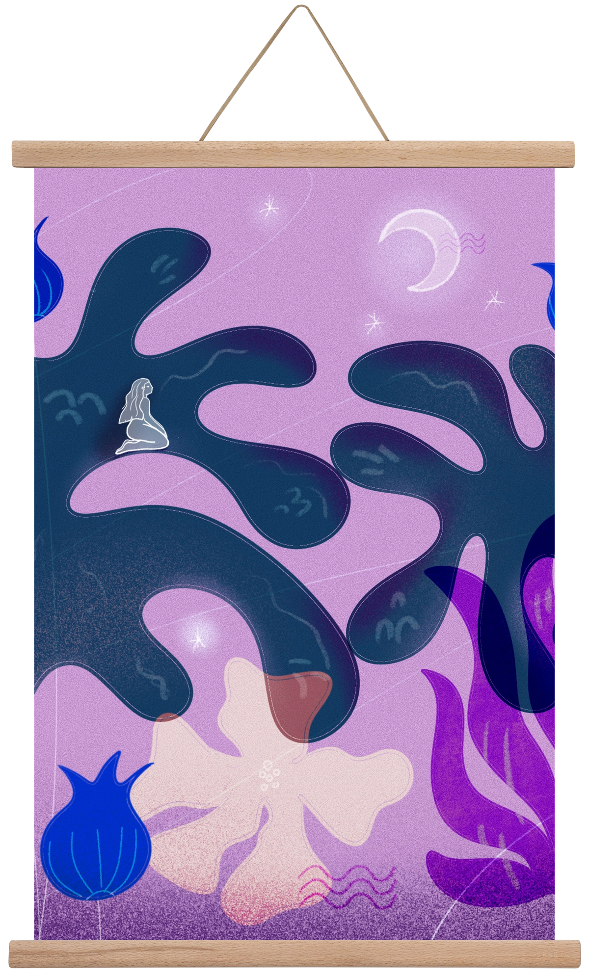 night spirit, 60x40 cm (60x40 cm), Tölgy akasztó