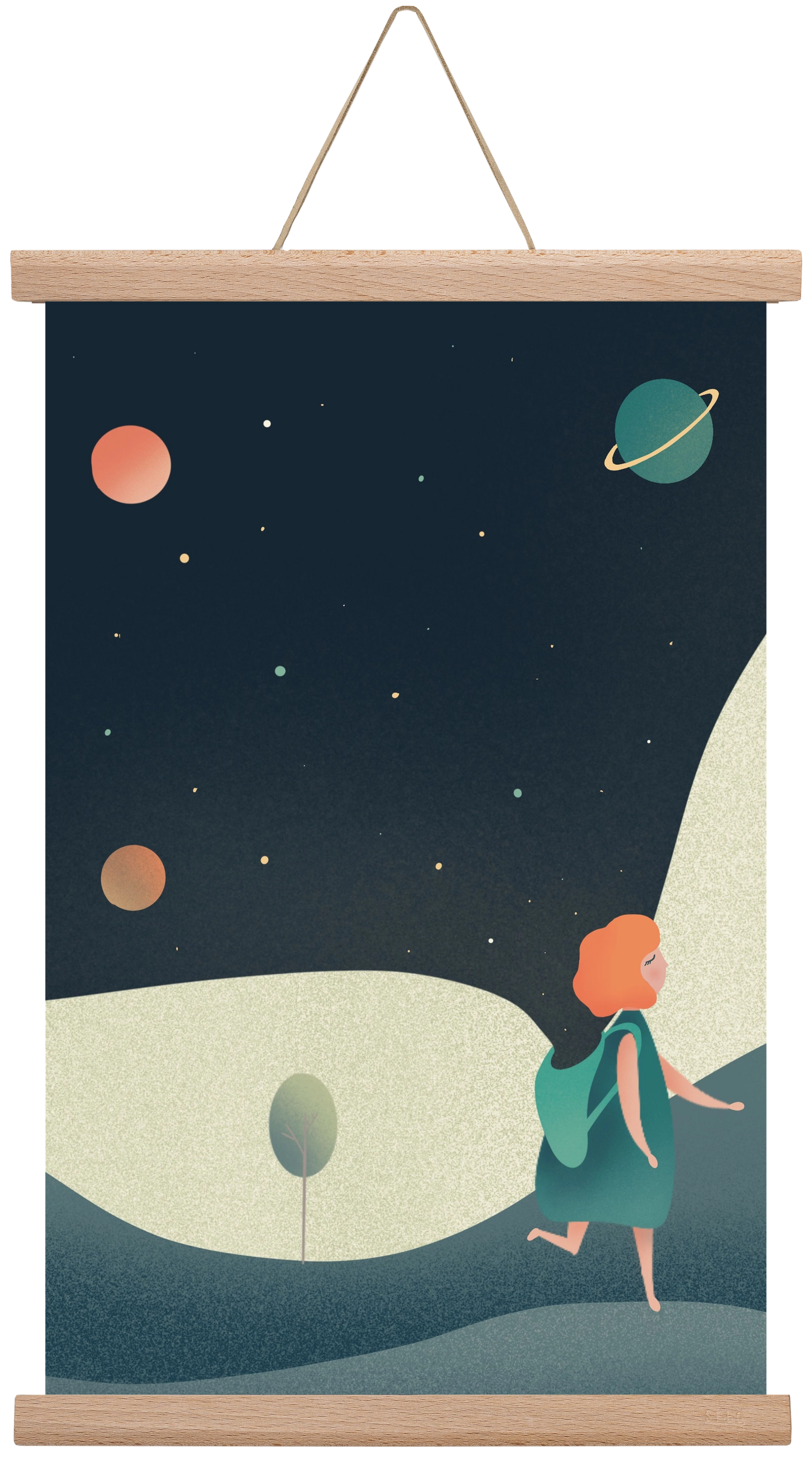 backpack universe, 45x30 cm (45x30 cm), Tölgy akasztó