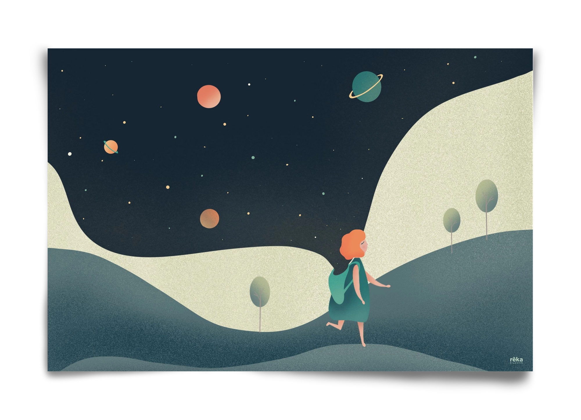 backpack universe, 60x40 cm, Keret nélkül