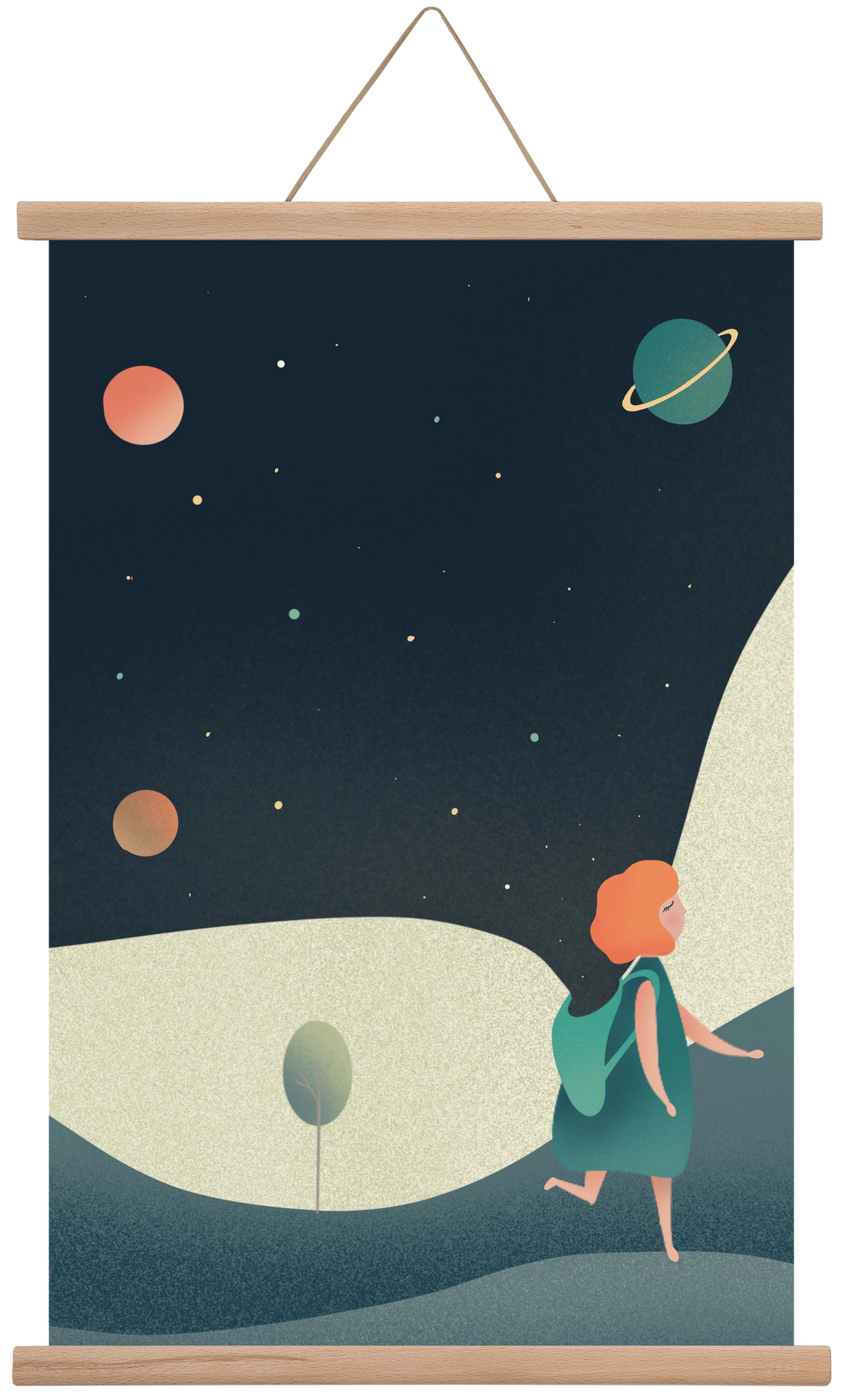 backpack universe, 60x40 cm (60x40 cm), Tölgy akasztó