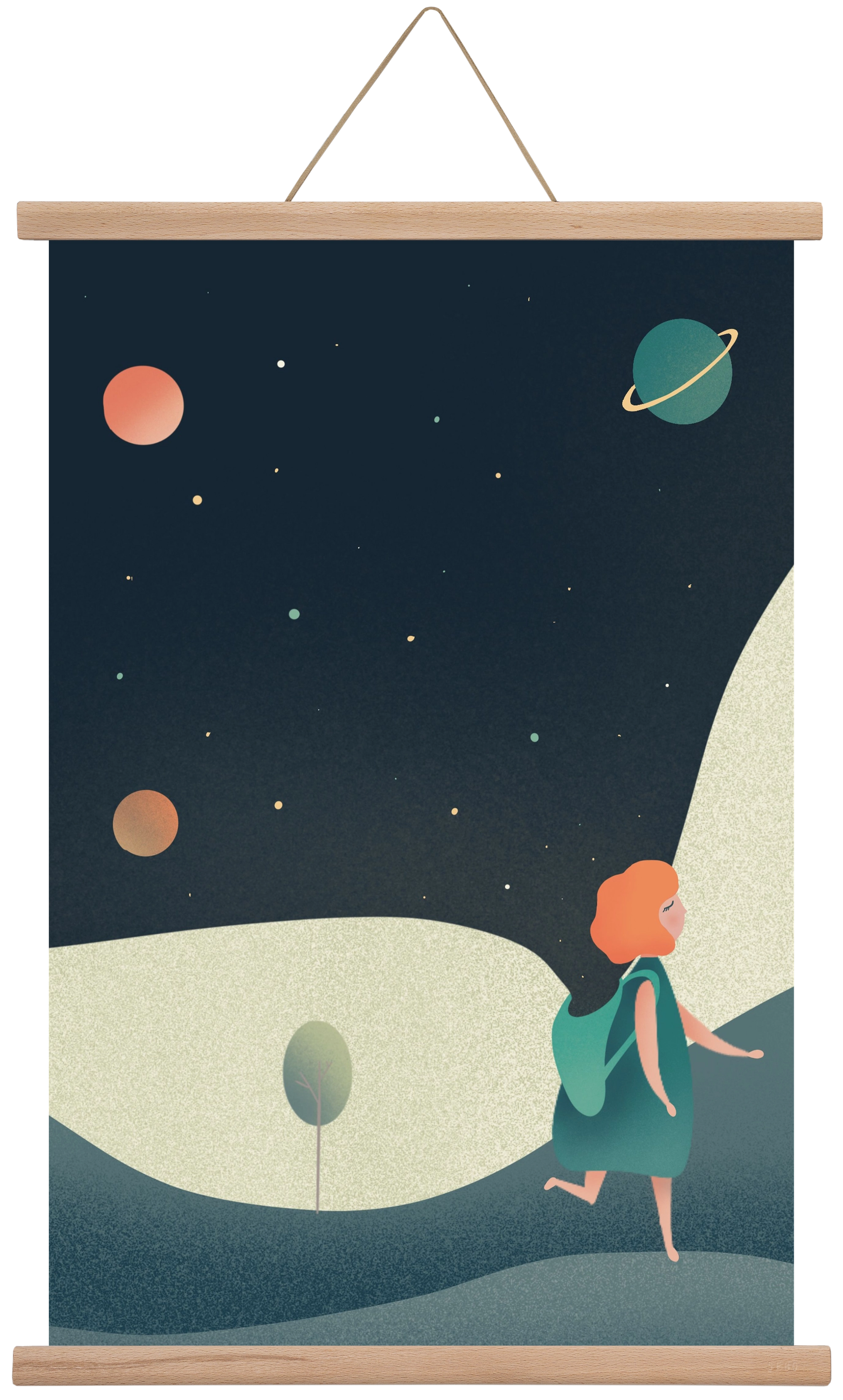 backpack universe, 60x40 cm (60x40 cm), Tölgy akasztó