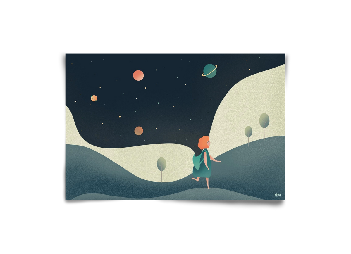 backpack universe, 30x20 cm, Keret nélkül