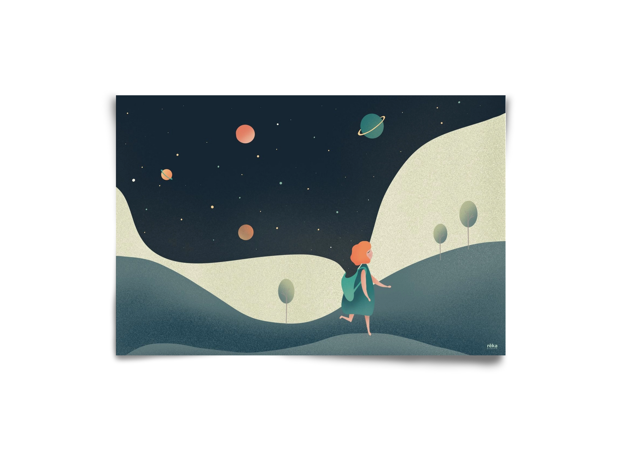 backpack universe, 30x20 cm, Keret nélkül