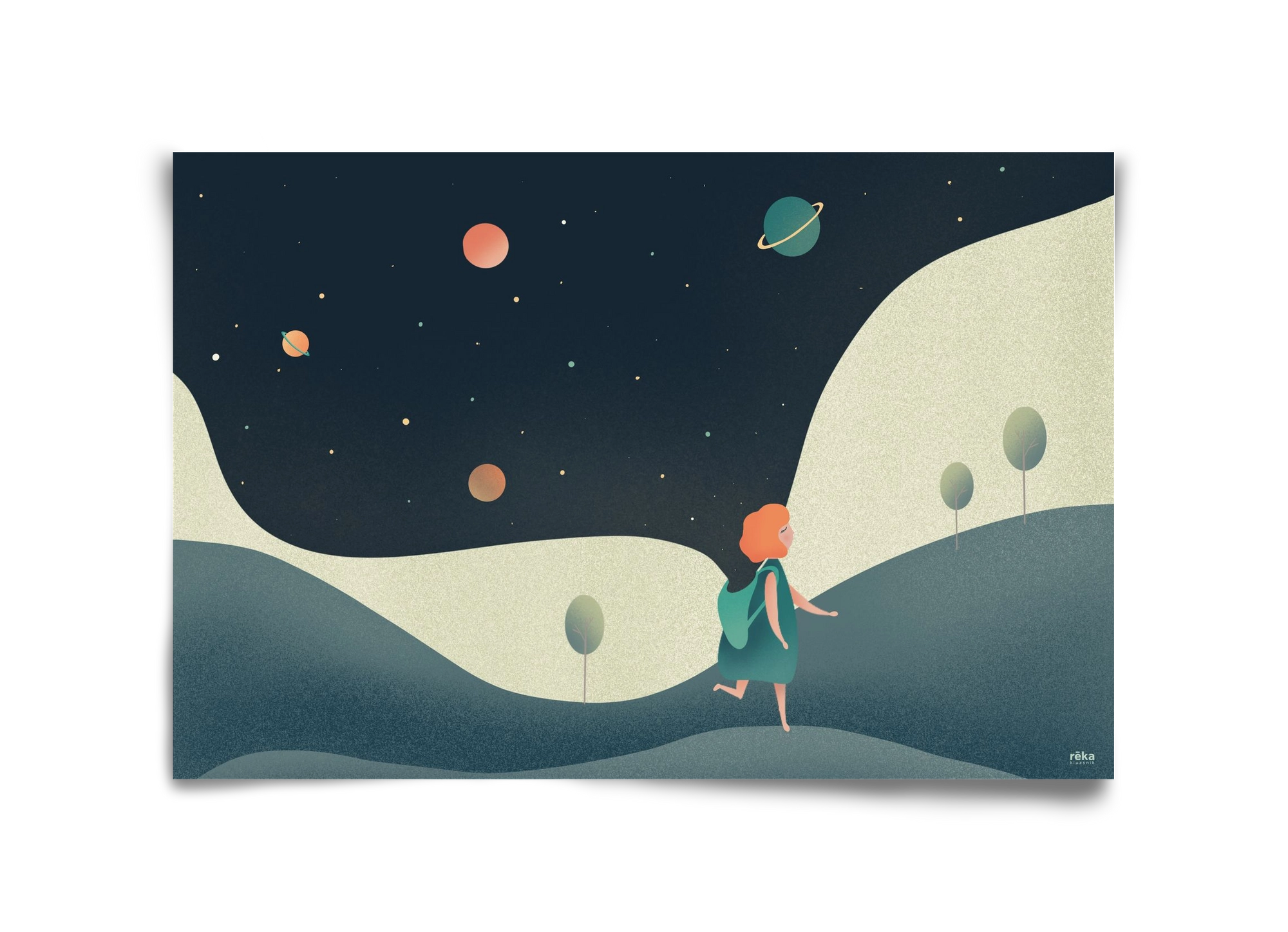 backpack universe, 45x30 cm, Keret nélkül