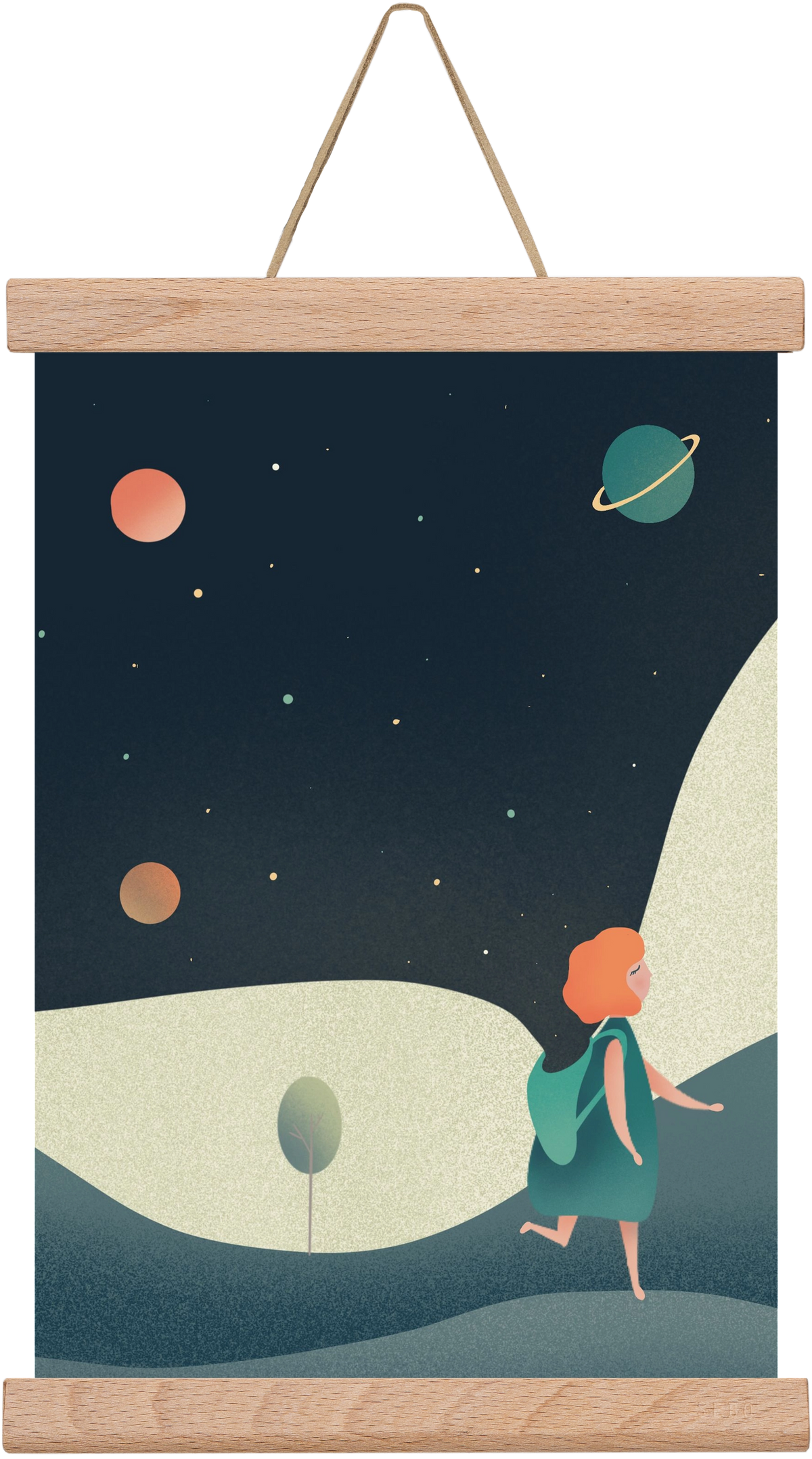 backpack universe, 30x20 cm (30x20 cm), Tölgy akasztó