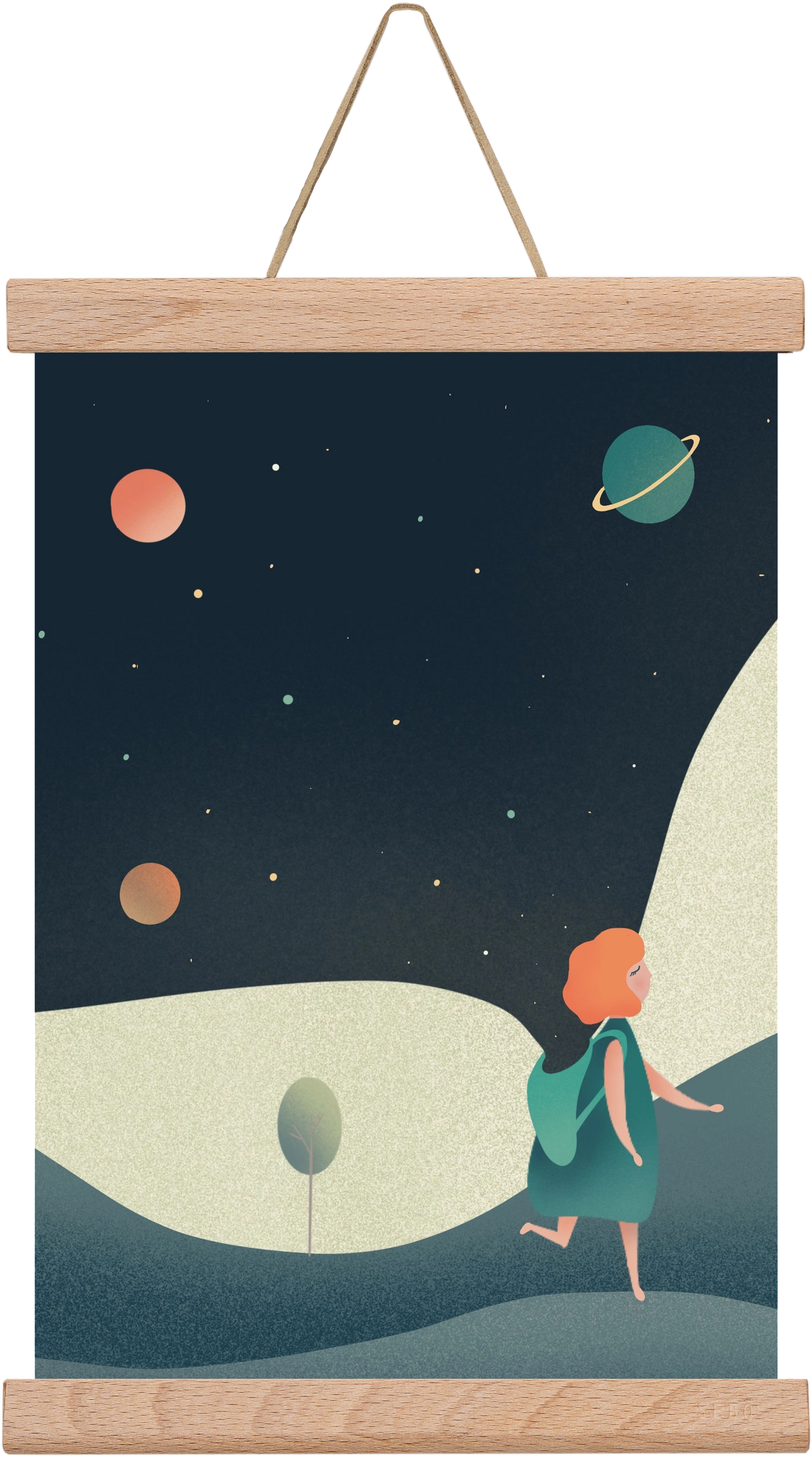 backpack universe, 30x20 cm (30x20 cm), Tölgy akasztó