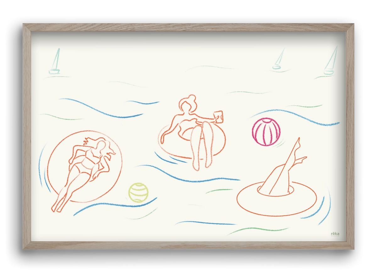 shut off, 60x40 cm (60x40 cm), Tölgy keret