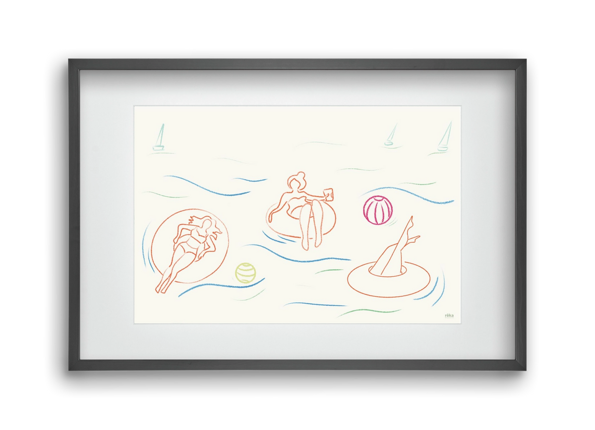 shut off, 45x30 cm (30x20 cm), Fekete keret, paszpartuval