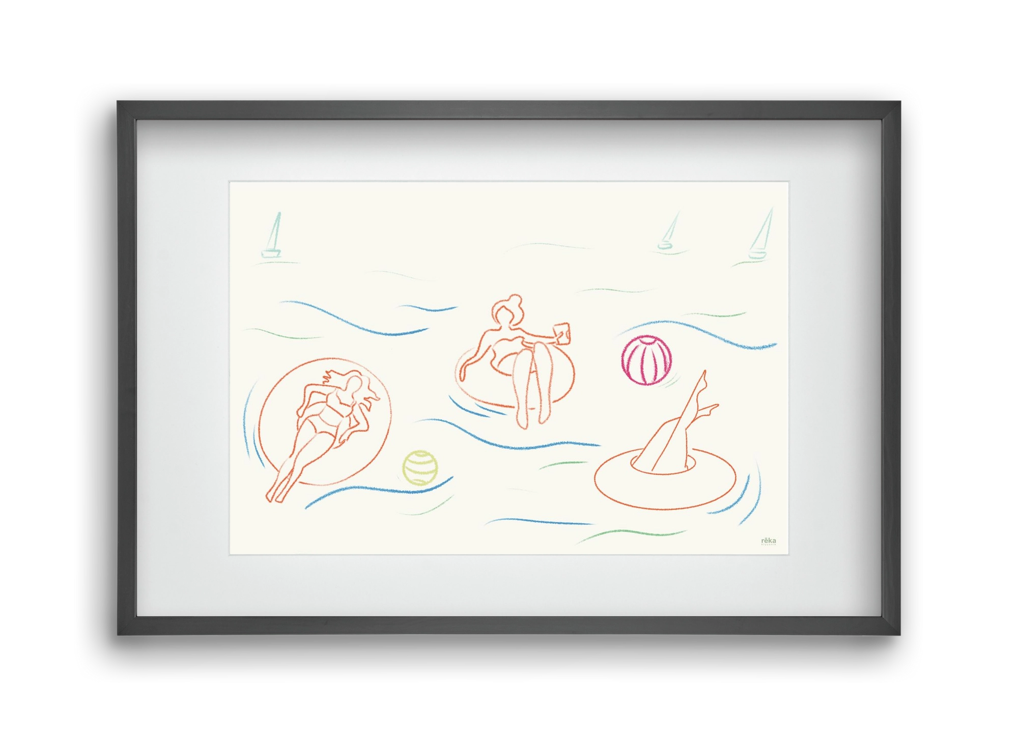 shut off, 45x30 cm (30x20 cm), Fekete keret, paszpartuval