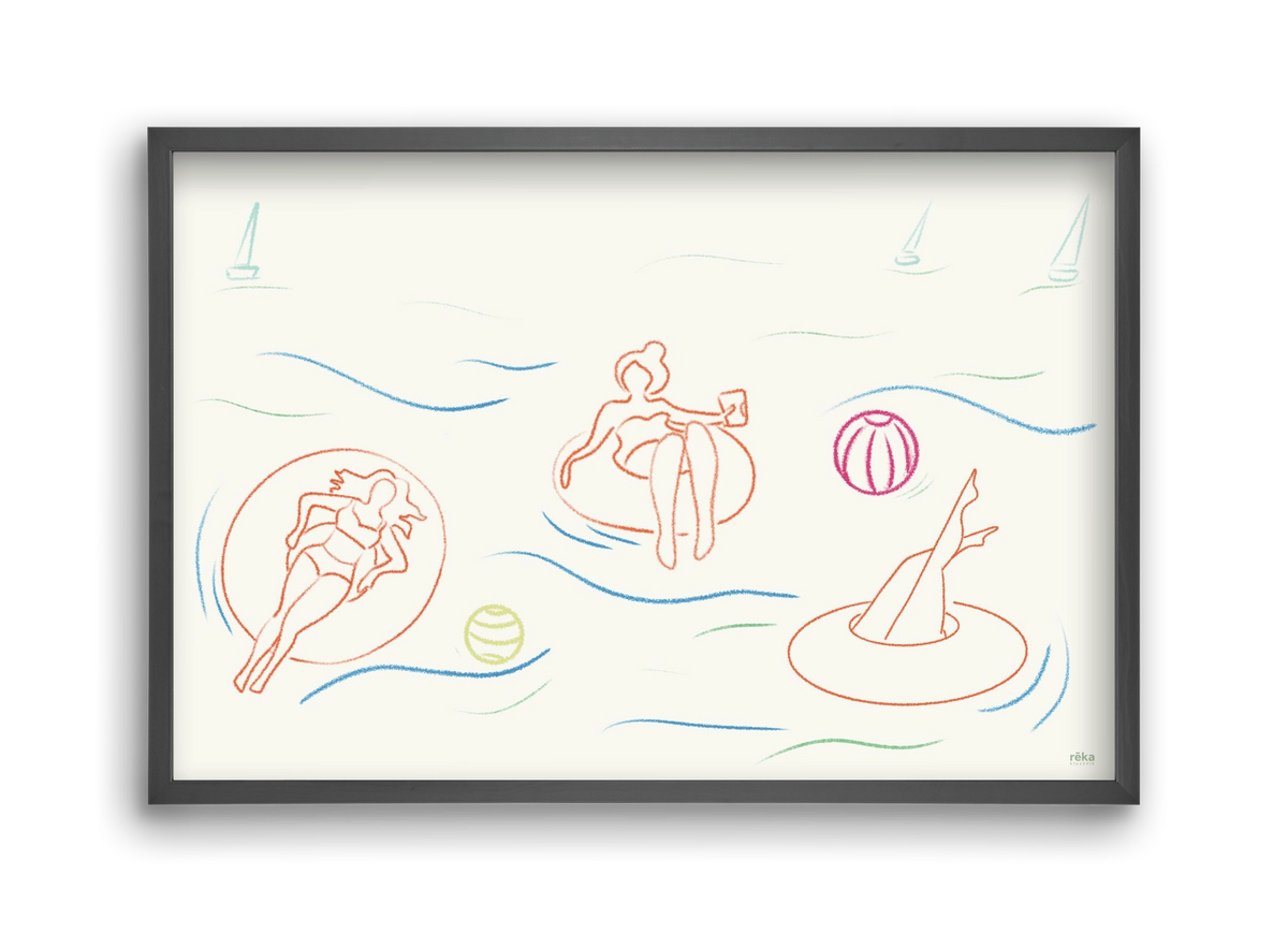 shut off, 45x30 cm (45x30 cm), Fekete keret