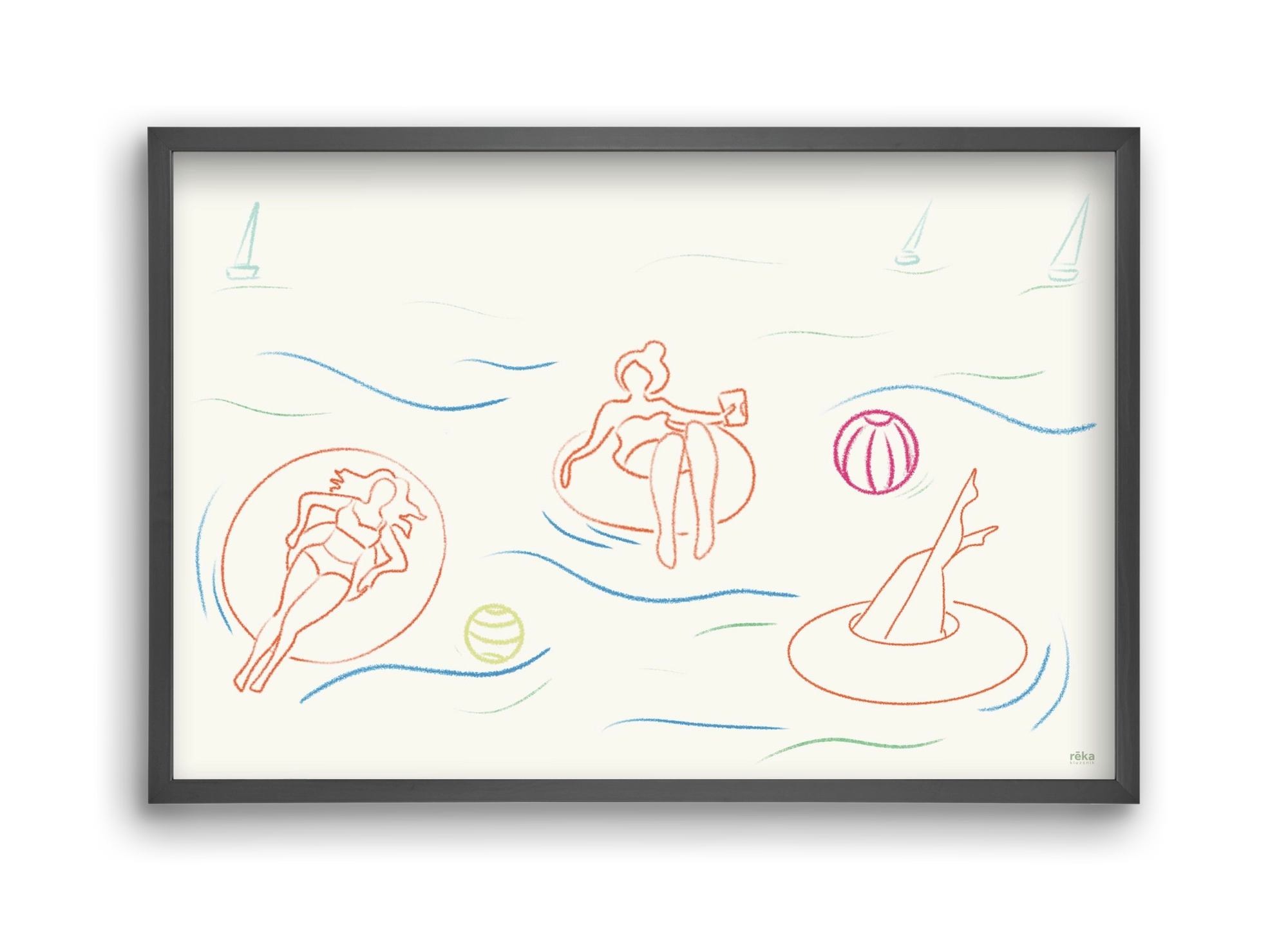 shut off, 45x30 cm (45x30 cm), Fekete keret