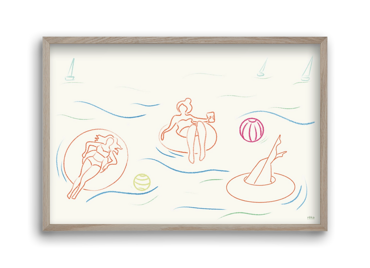 shut off, 45x30 cm (45x30 cm), Tölgy keret