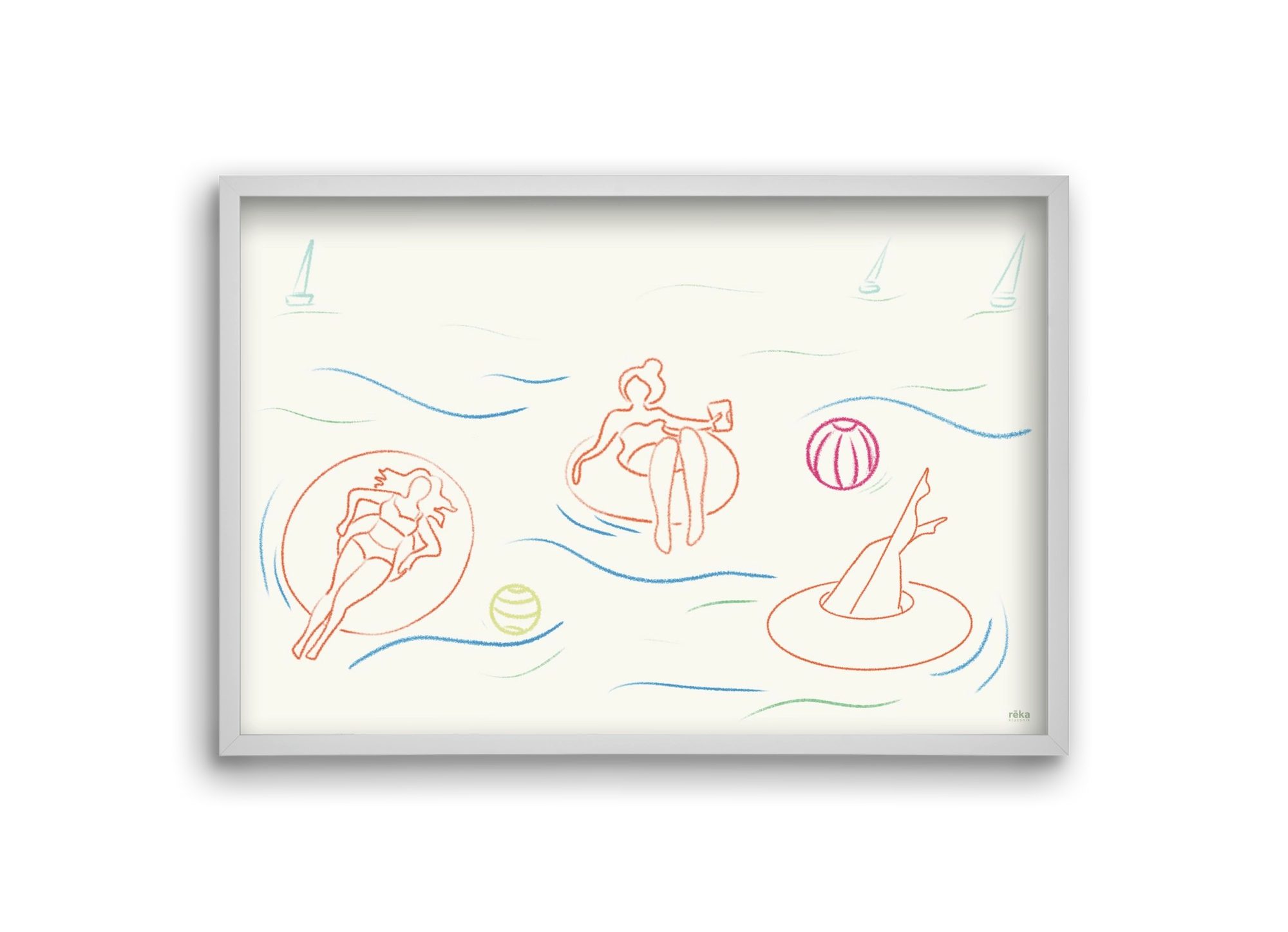 shut off, 30x20 cm (30x20 cm), Fehér keret