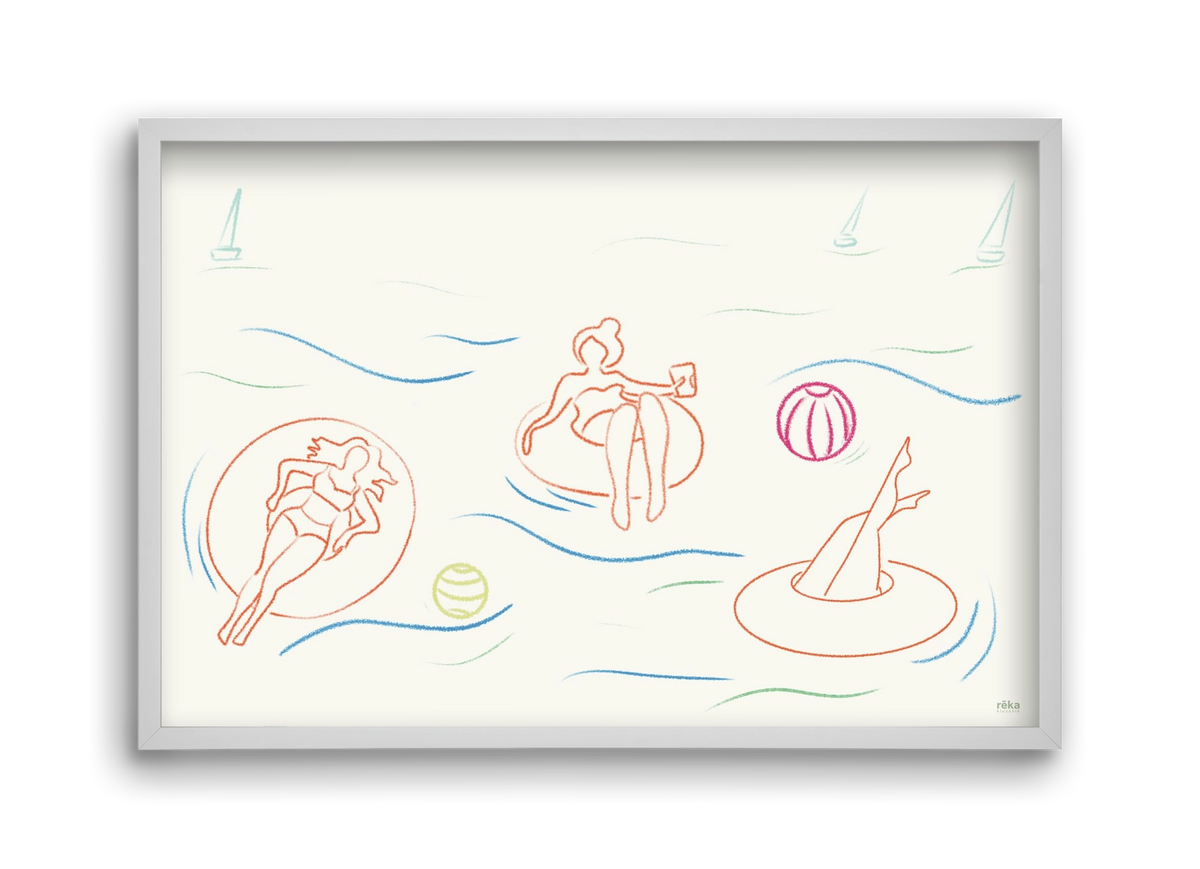 shut off, 45x30 cm (45x30 cm), Fehér keret