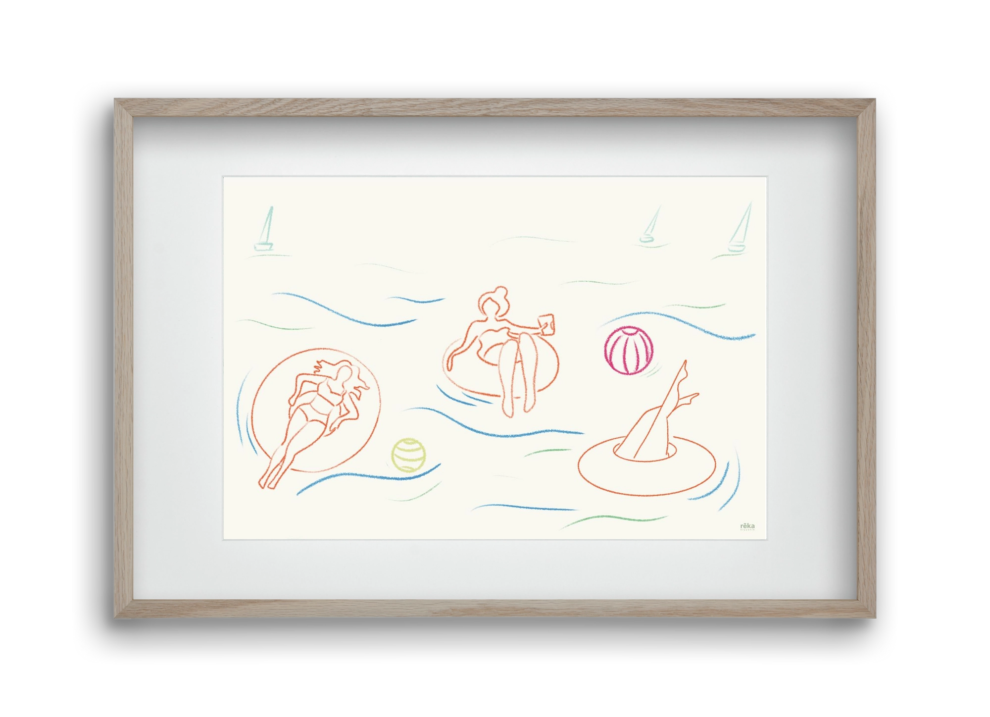 shut off, 45x30 cm (30x20 cm), Tölgy keret, paszpartuval