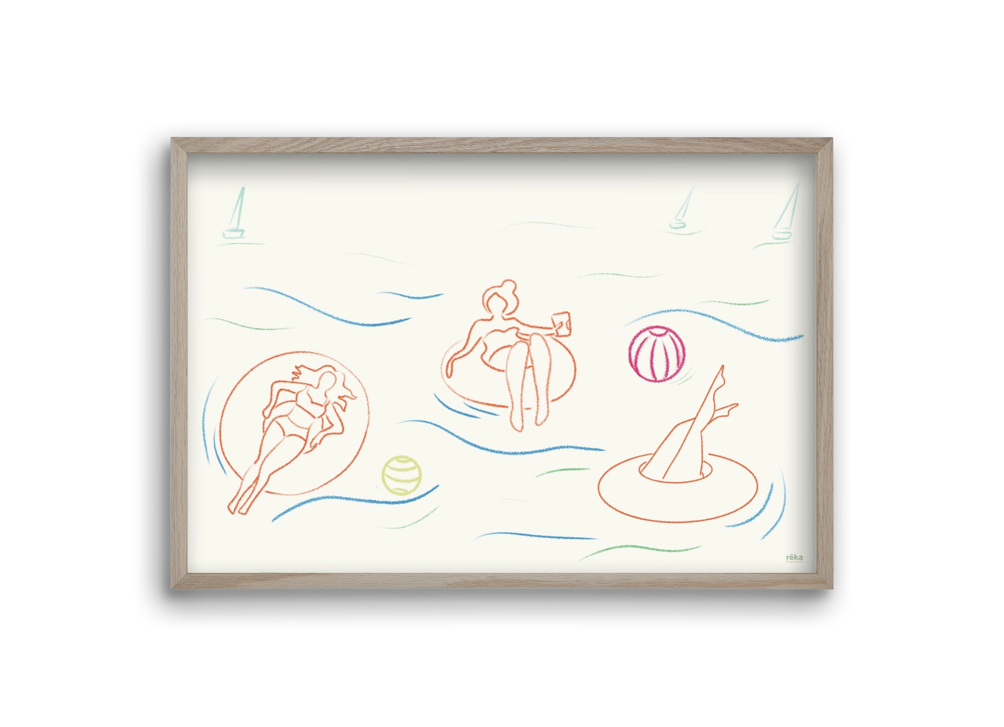 shut off, 30x20 cm (30x20 cm), Tölgy keret