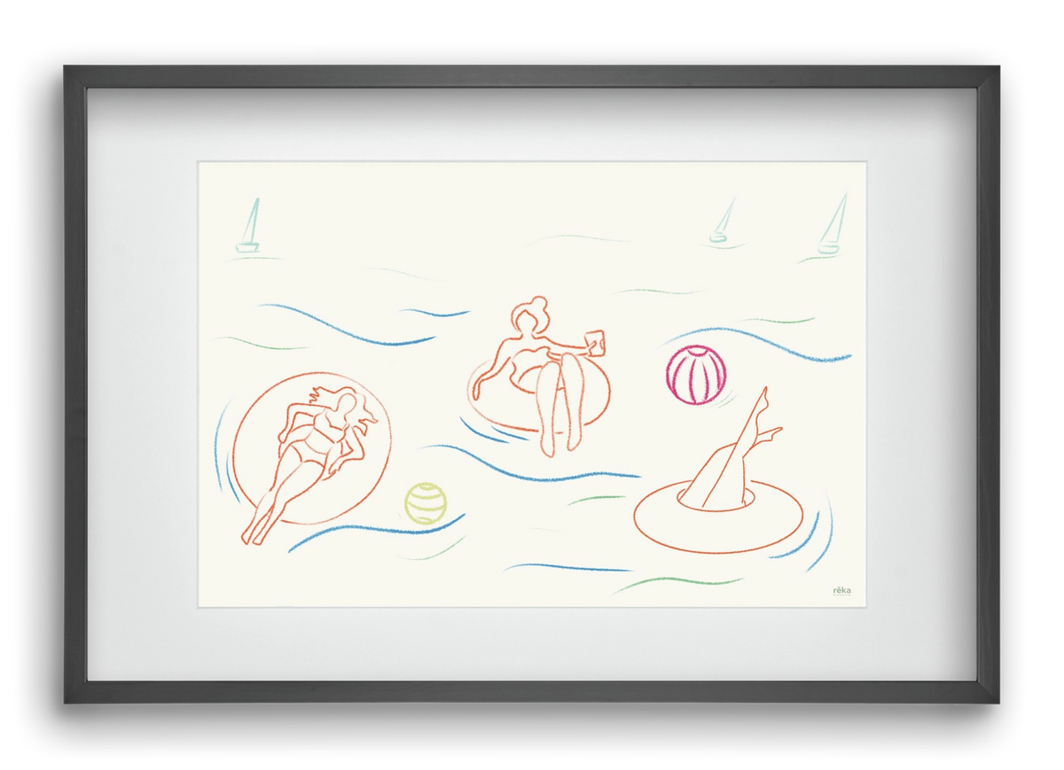 shut off, 60x40 cm (45x30 cm), Fekete keret, paszpartuval