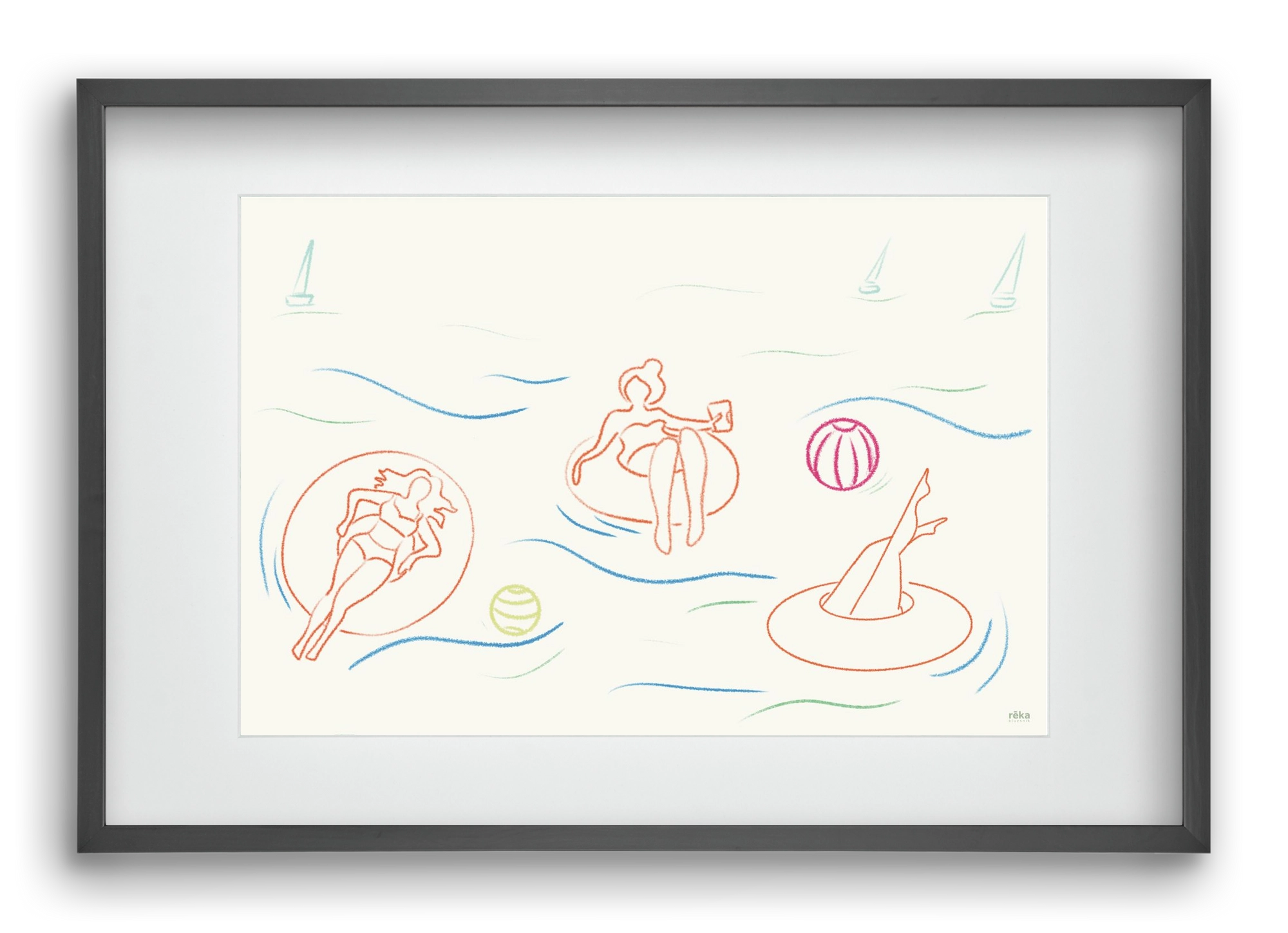 shut off, 60x40 cm (45x30 cm), Fekete keret, paszpartuval