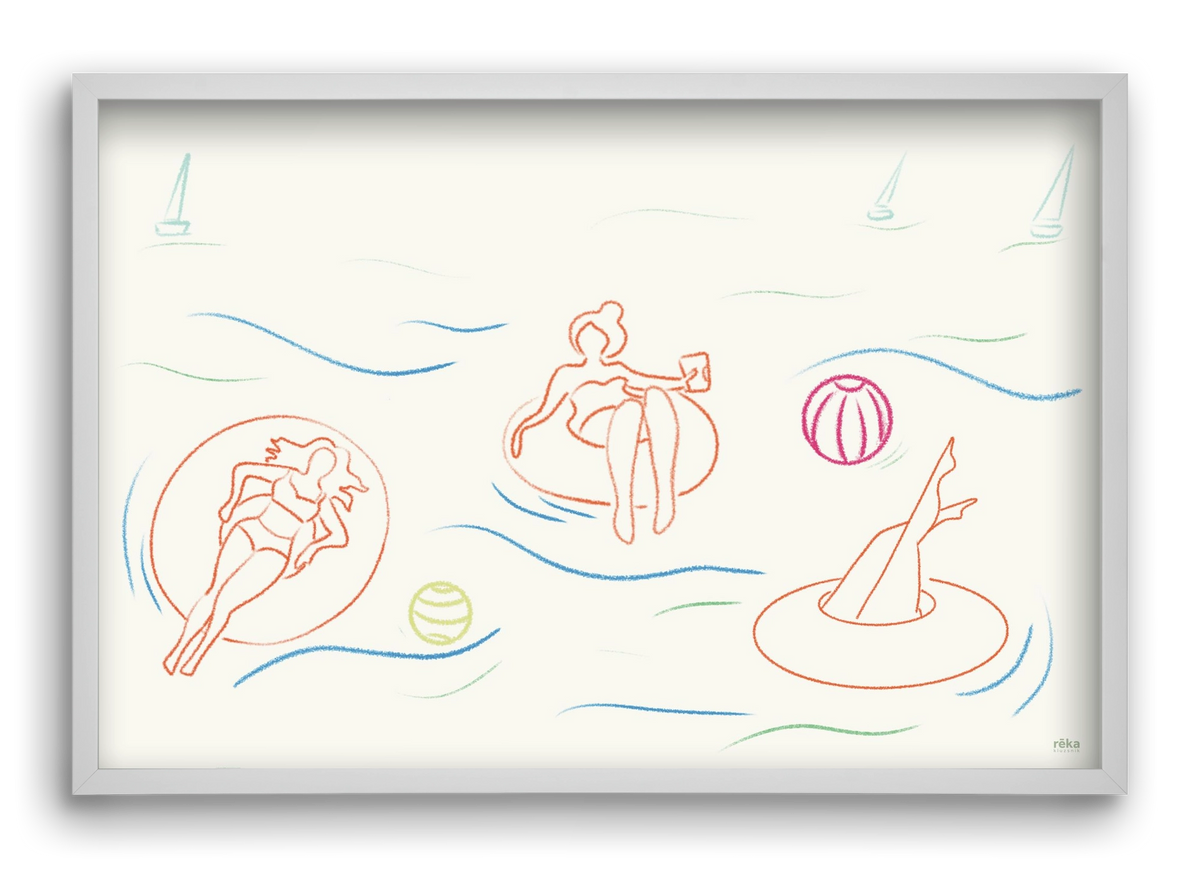 shut off, 60x40 cm (60x40 cm), Fehér keret