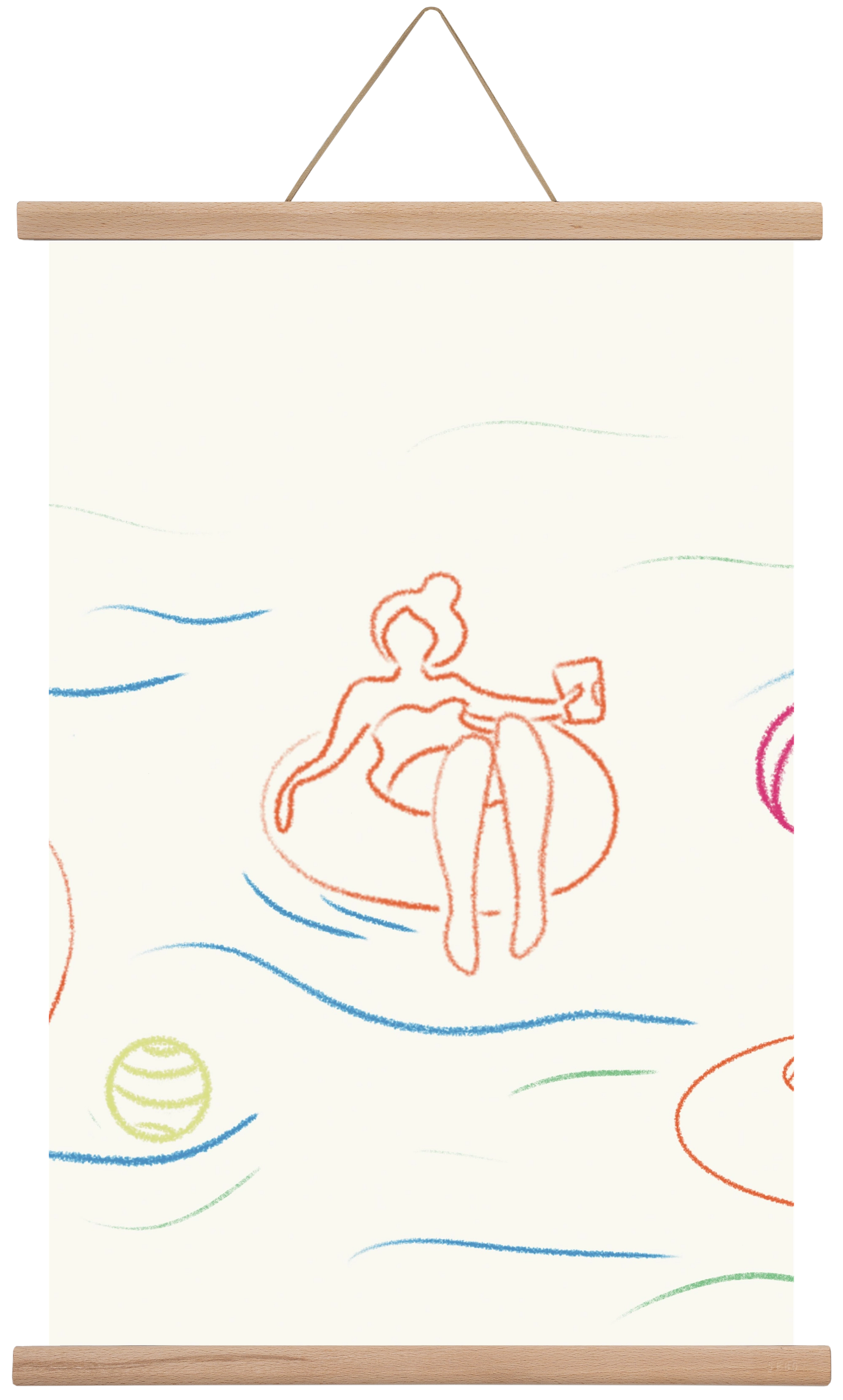 shut off, 60x40 cm (60x40 cm), Tölgy akasztó