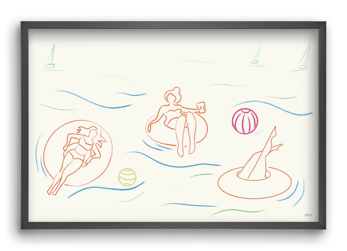 shut off, 60x40 cm (60x40 cm), Fekete keret