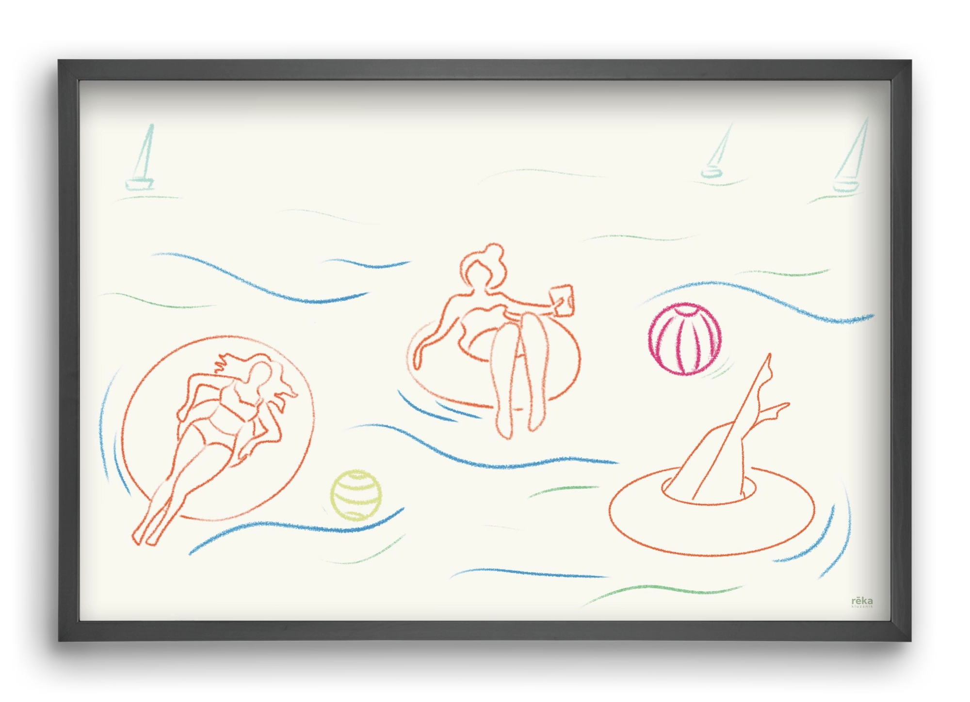 shut off, 60x40 cm (60x40 cm), Fekete keret