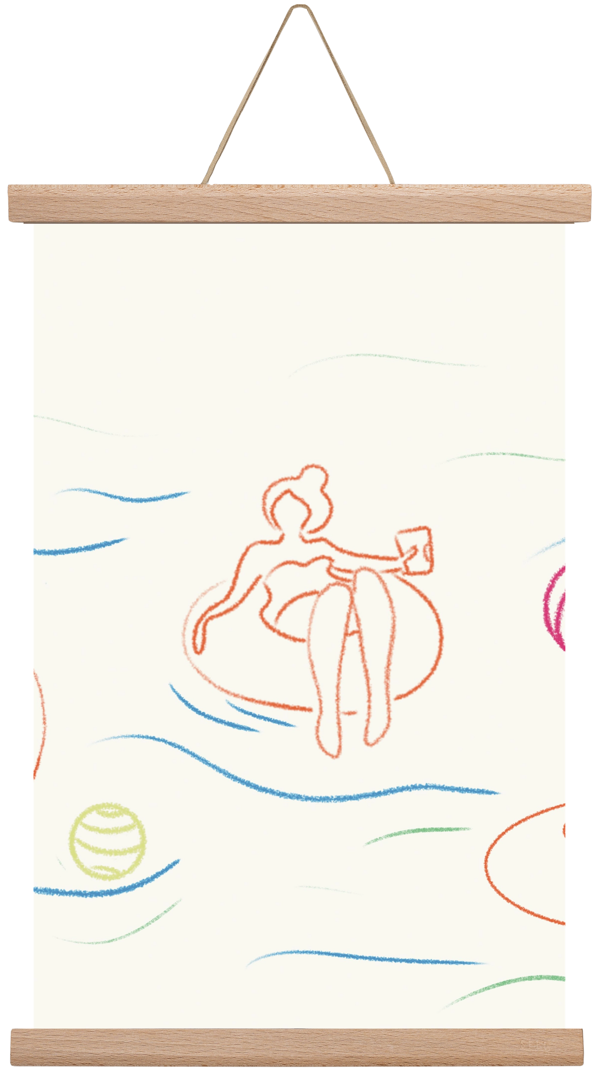 shut off, 45x30 cm (45x30 cm), Tölgy akasztó