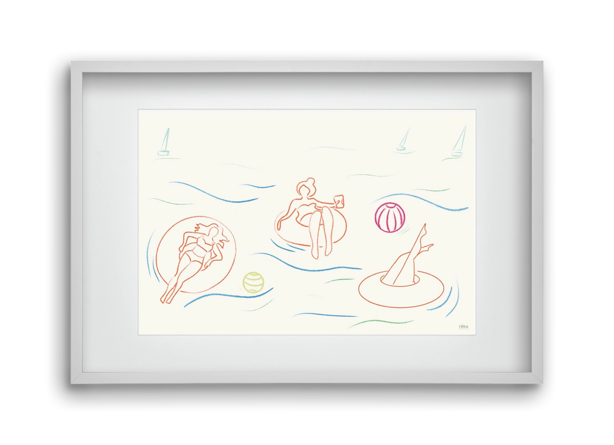 shut off, 45x30 cm (30x20 cm), Fehér keret, paszpartuval