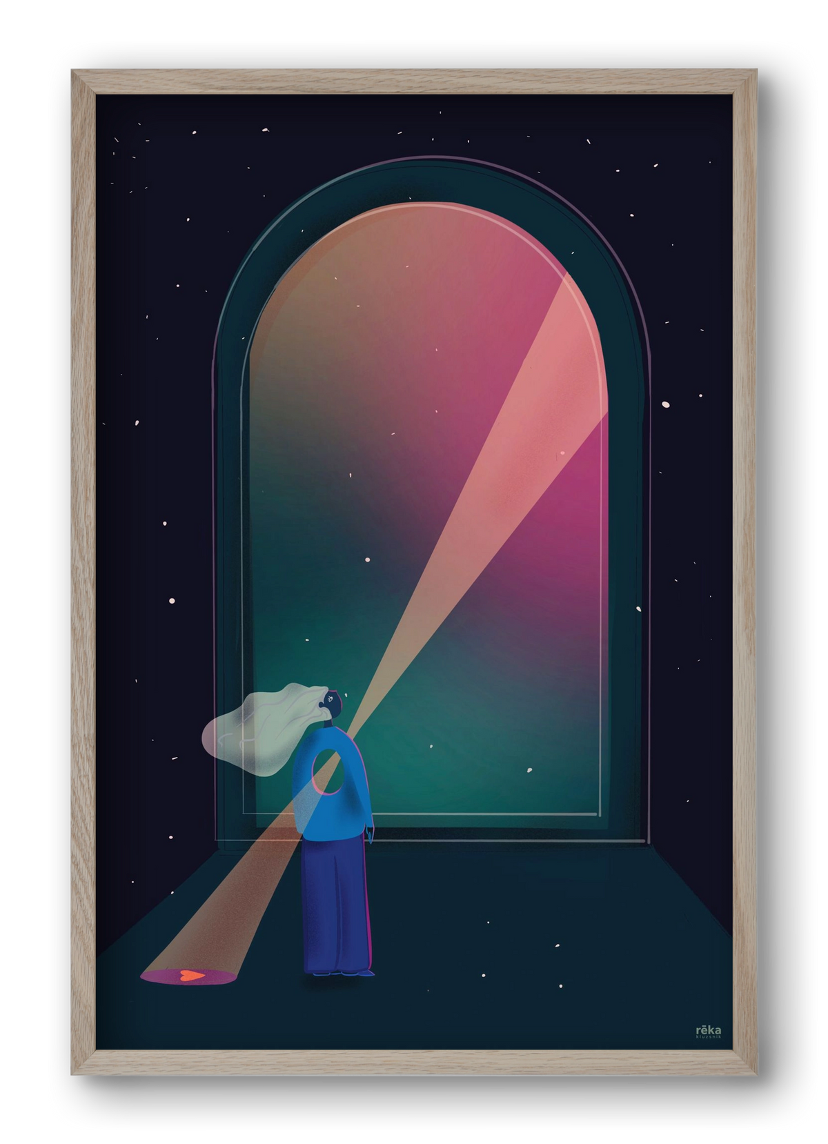 hope , 40x60 cm (40x60 cm), Tölgy keret