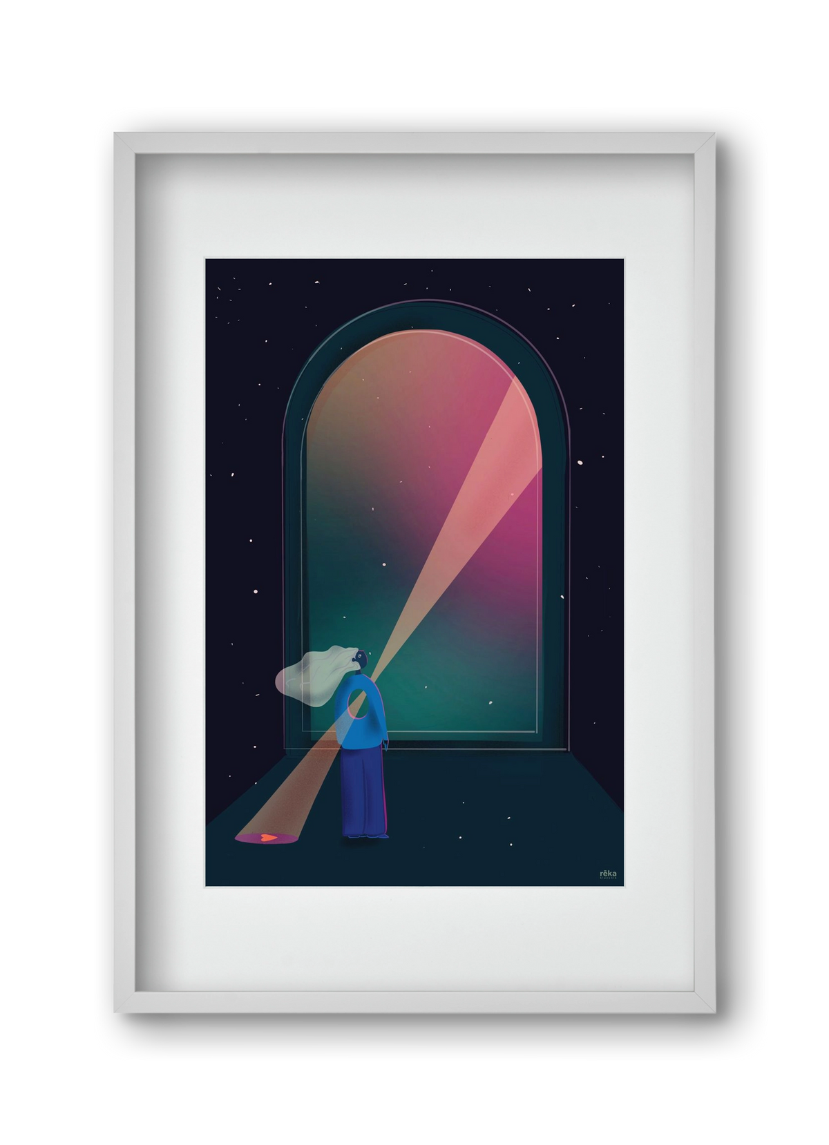 hope , 30x45 cm (20x30 cm), Fehér keret, paszpartuval