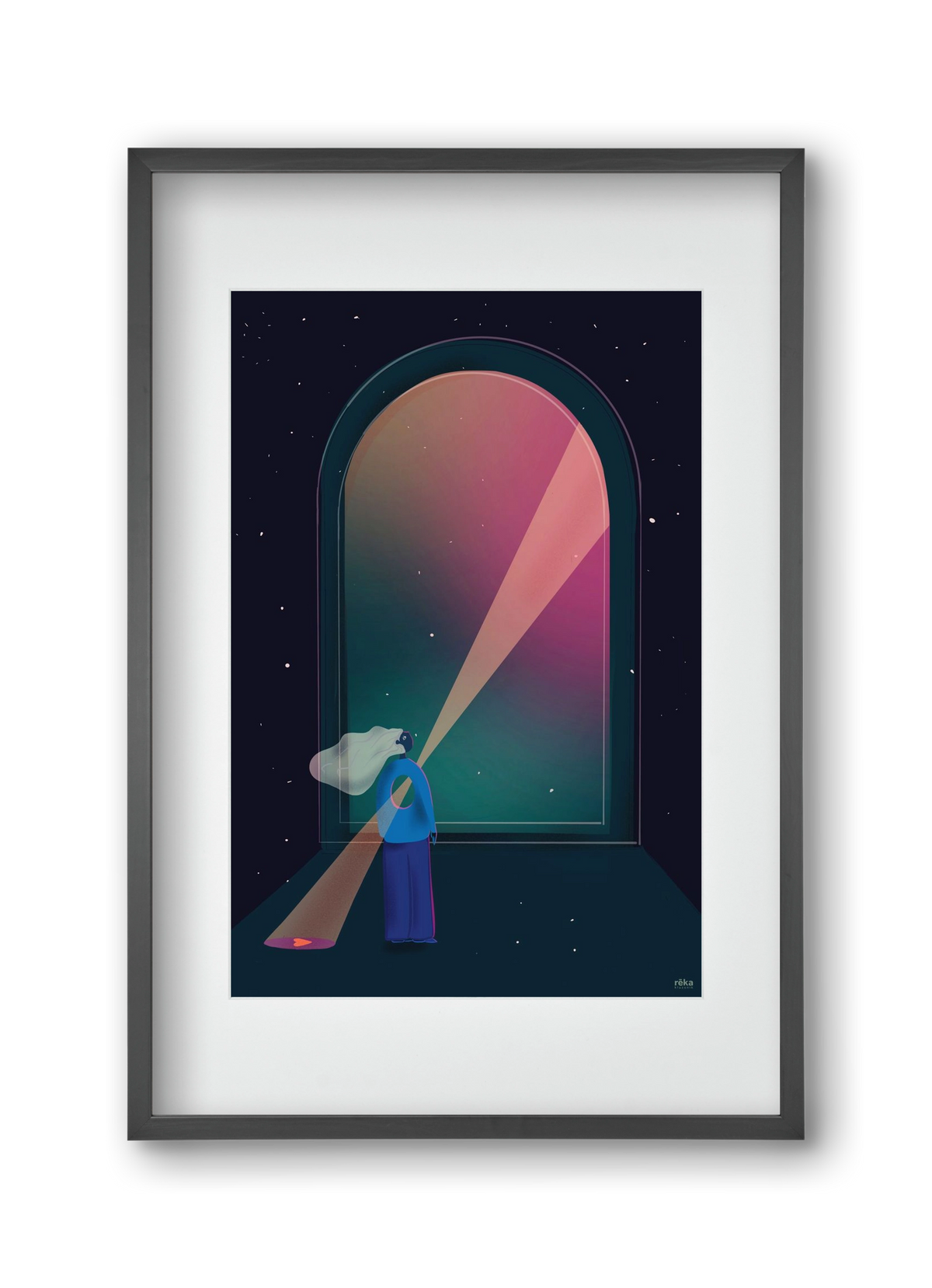 hope , 30x45 cm (20x30 cm), Fekete keret, paszpartuval