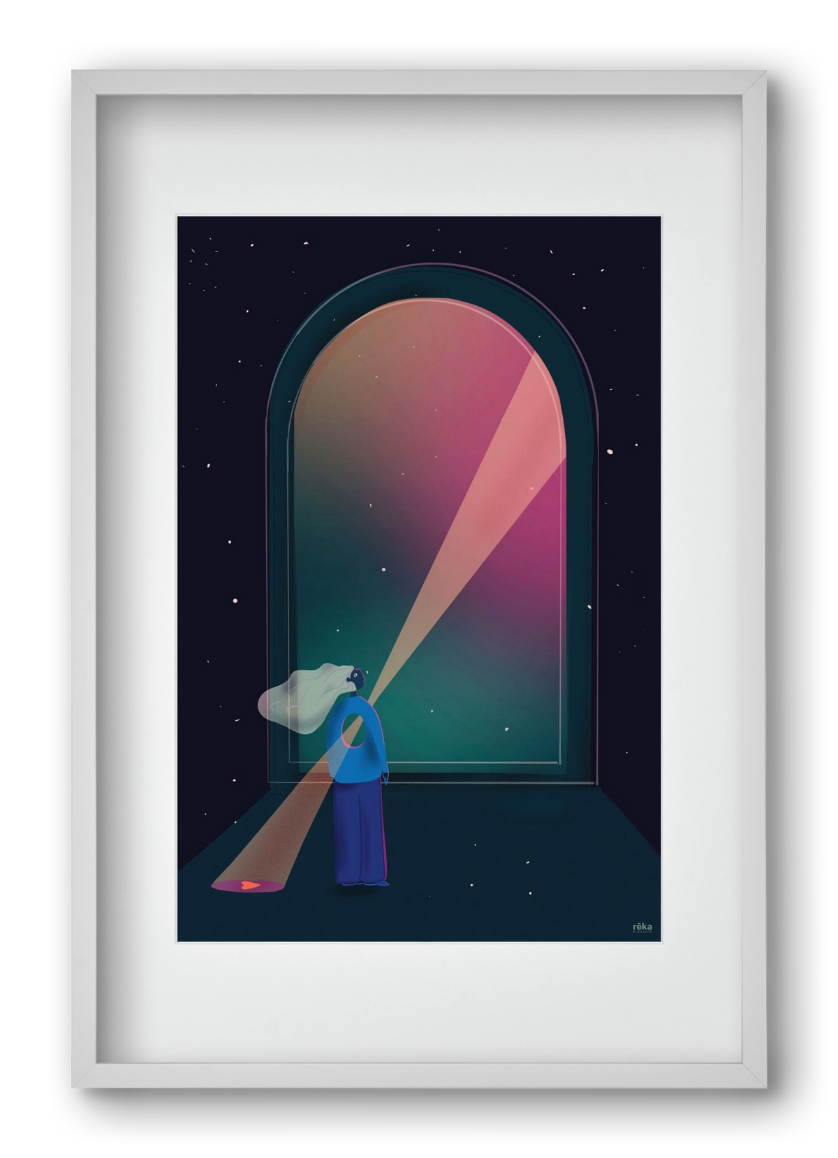 hope , 40x60 cm (30x45 cm), Fehér keret, paszpartuval