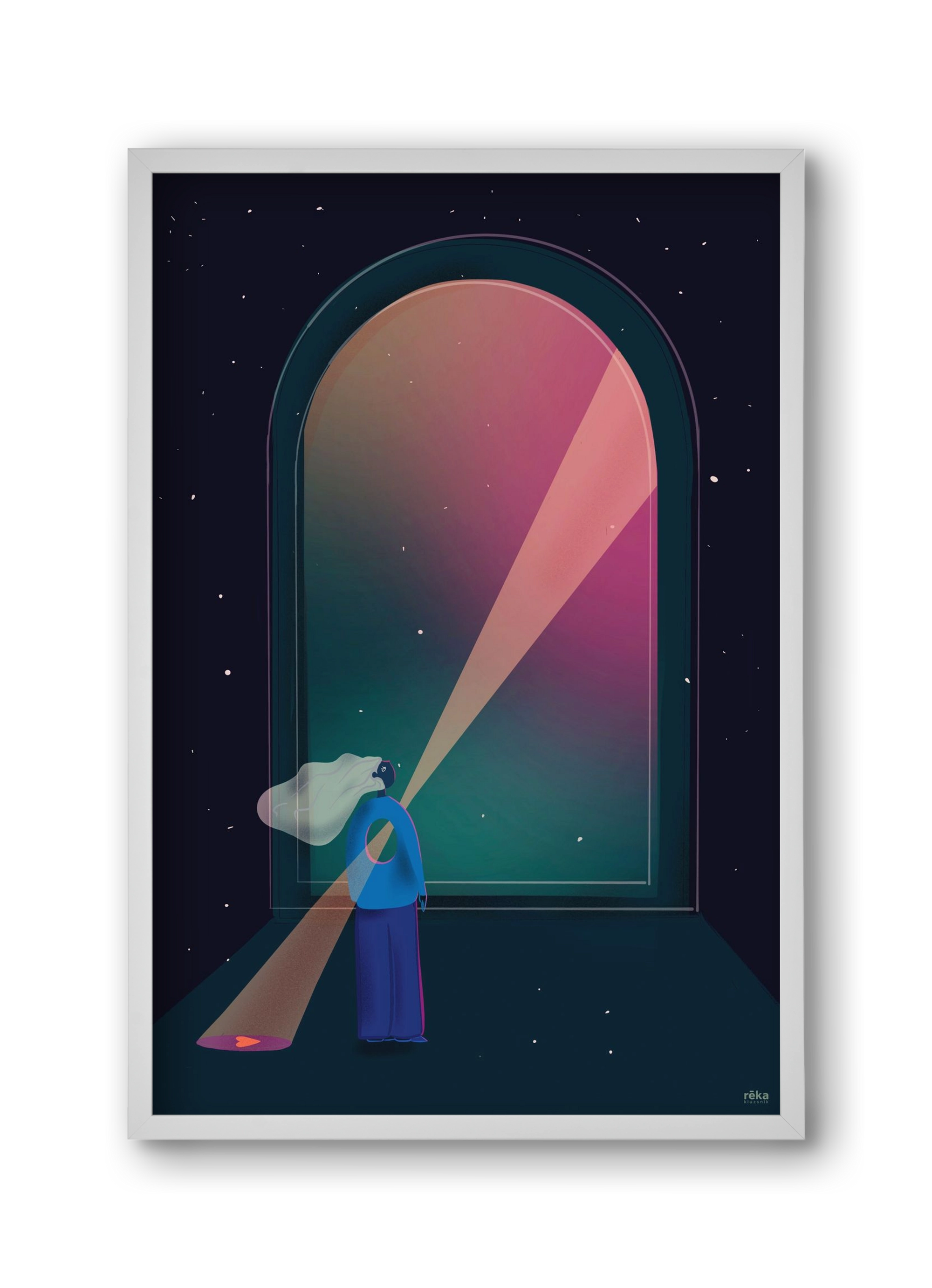 hope , 30x45 cm (30x45 cm), Fehér keret