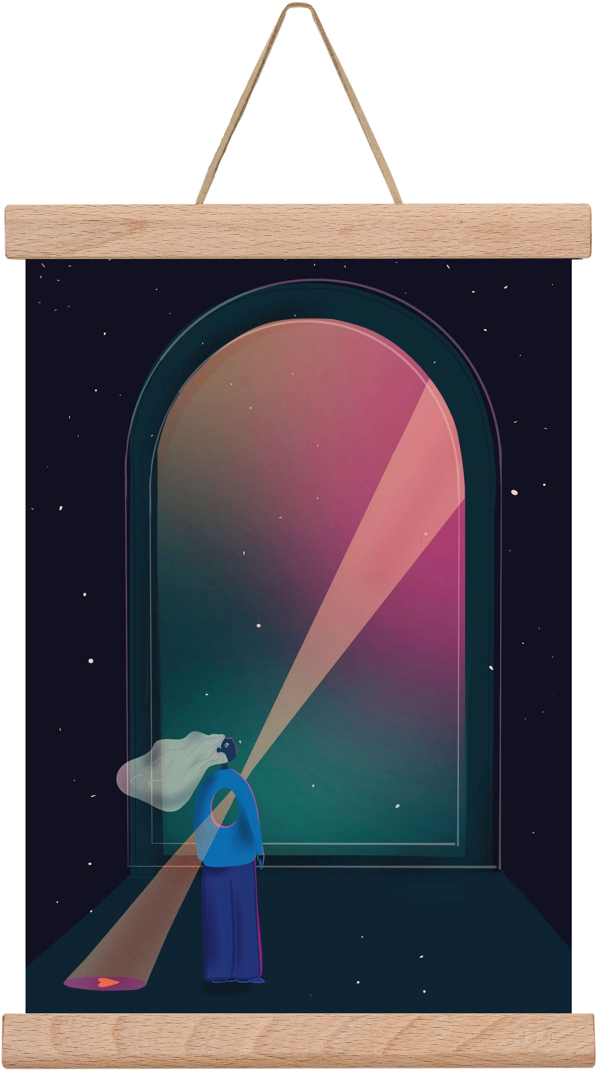 hope , 20x30 cm (20x30 cm), Tölgy akasztó