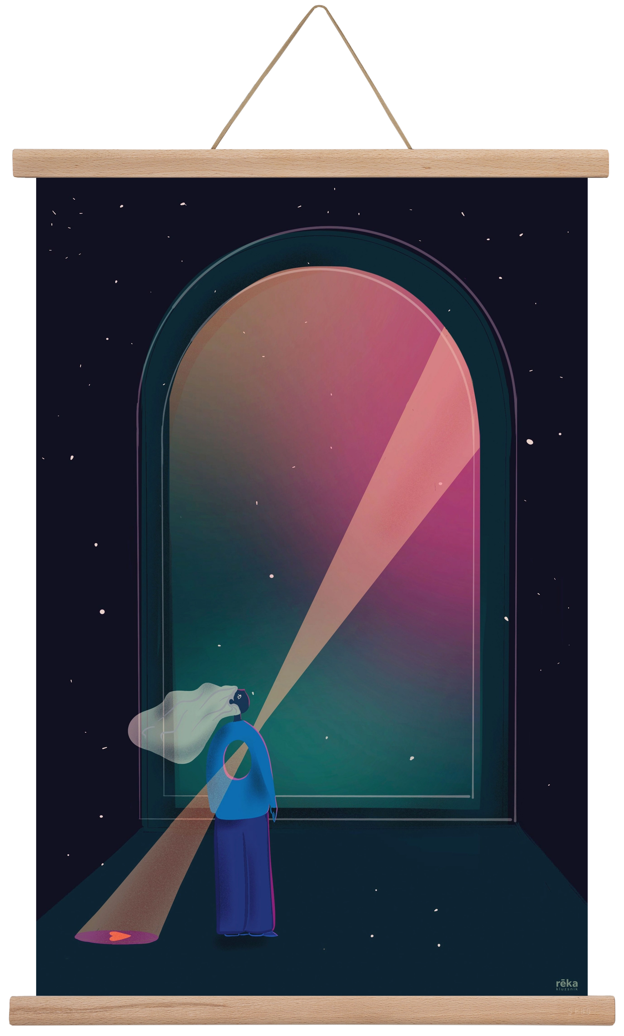 hope , 40x60 cm (40x60 cm), Tölgy akasztó