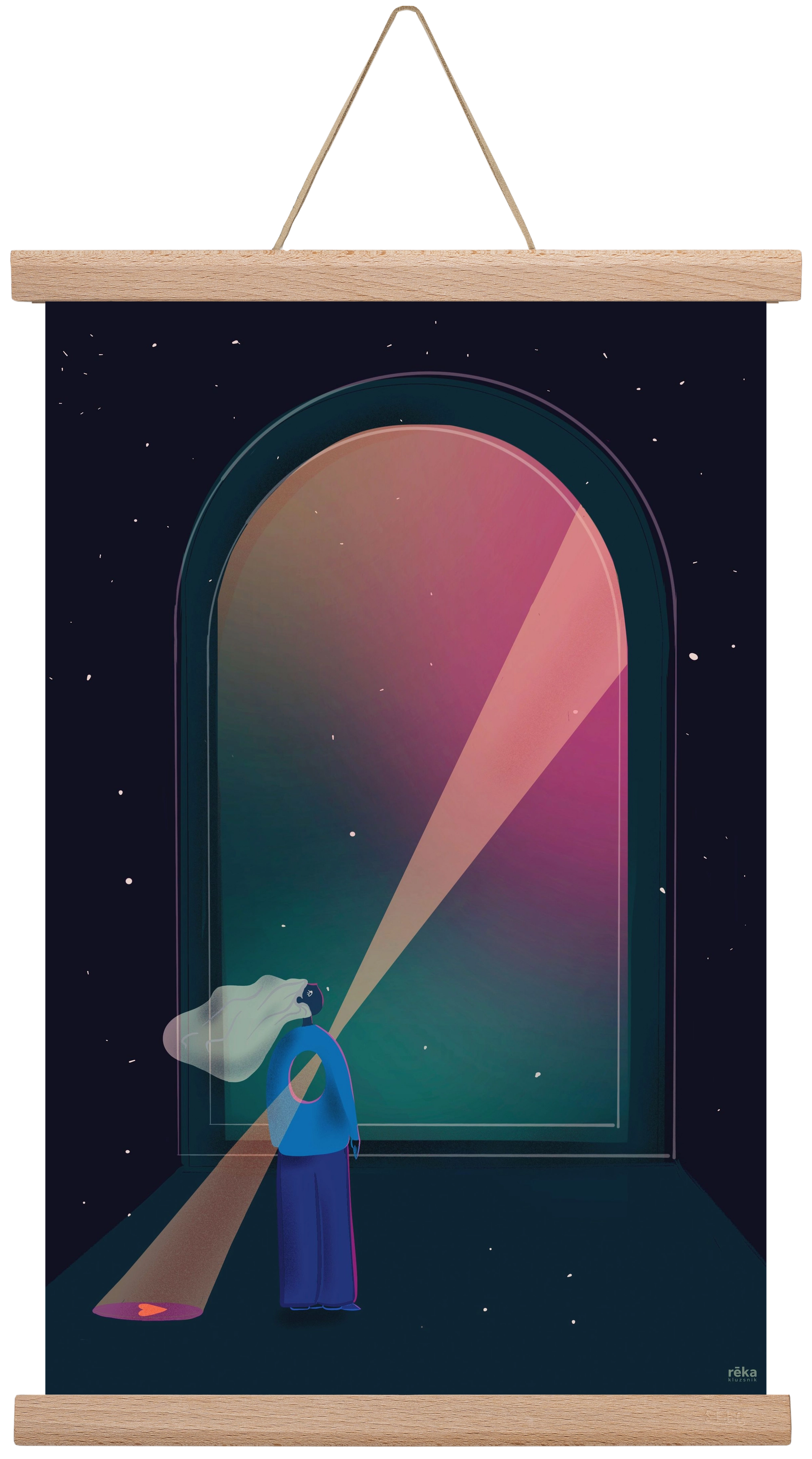 hope , 30x45 cm (30x45 cm), Tölgy akasztó