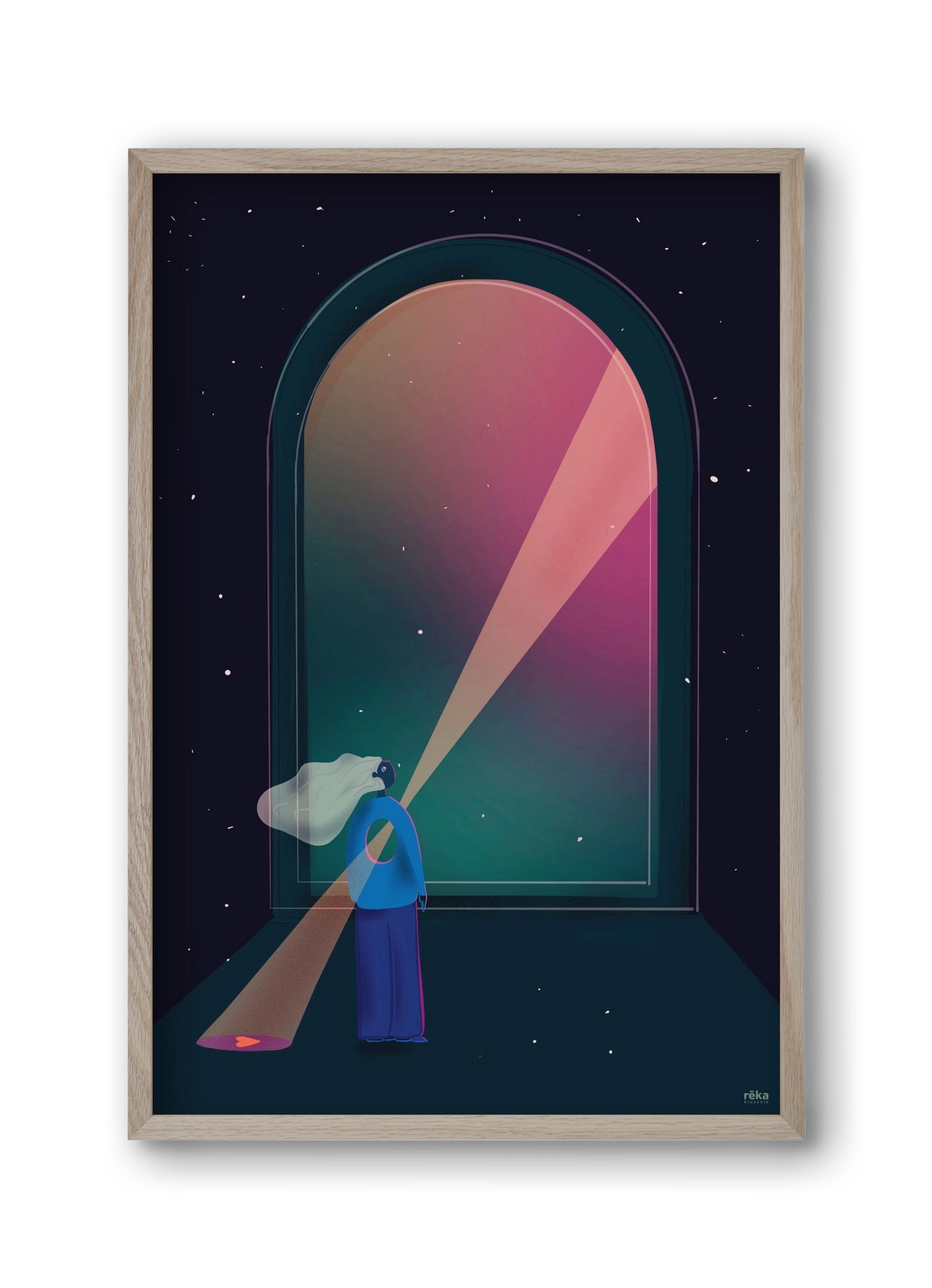 hope , 30x45 cm (30x45 cm), Tölgy keret