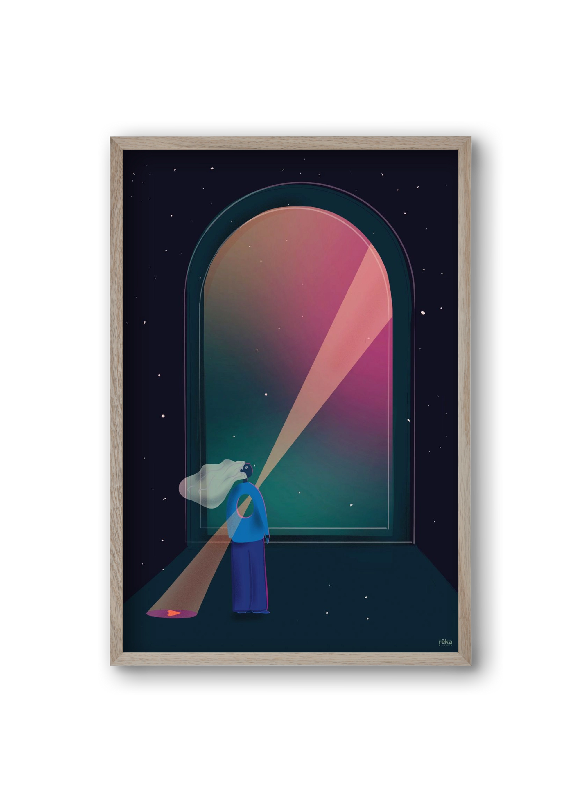 hope , 20x30 cm (20x30 cm), Tölgy keret