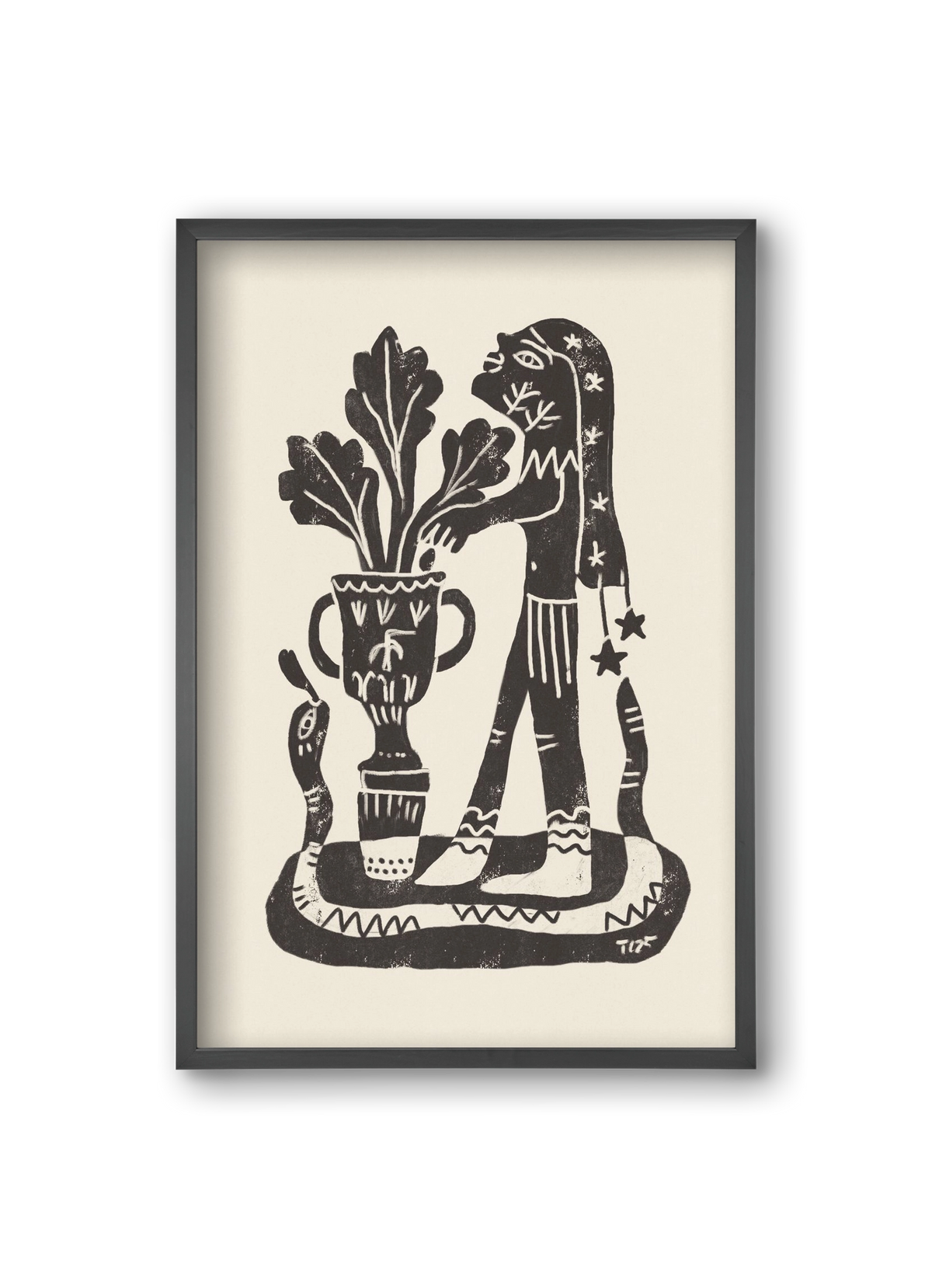 Planting Future Seeds, 20x30 cm (20x30 cm), Fekete keret