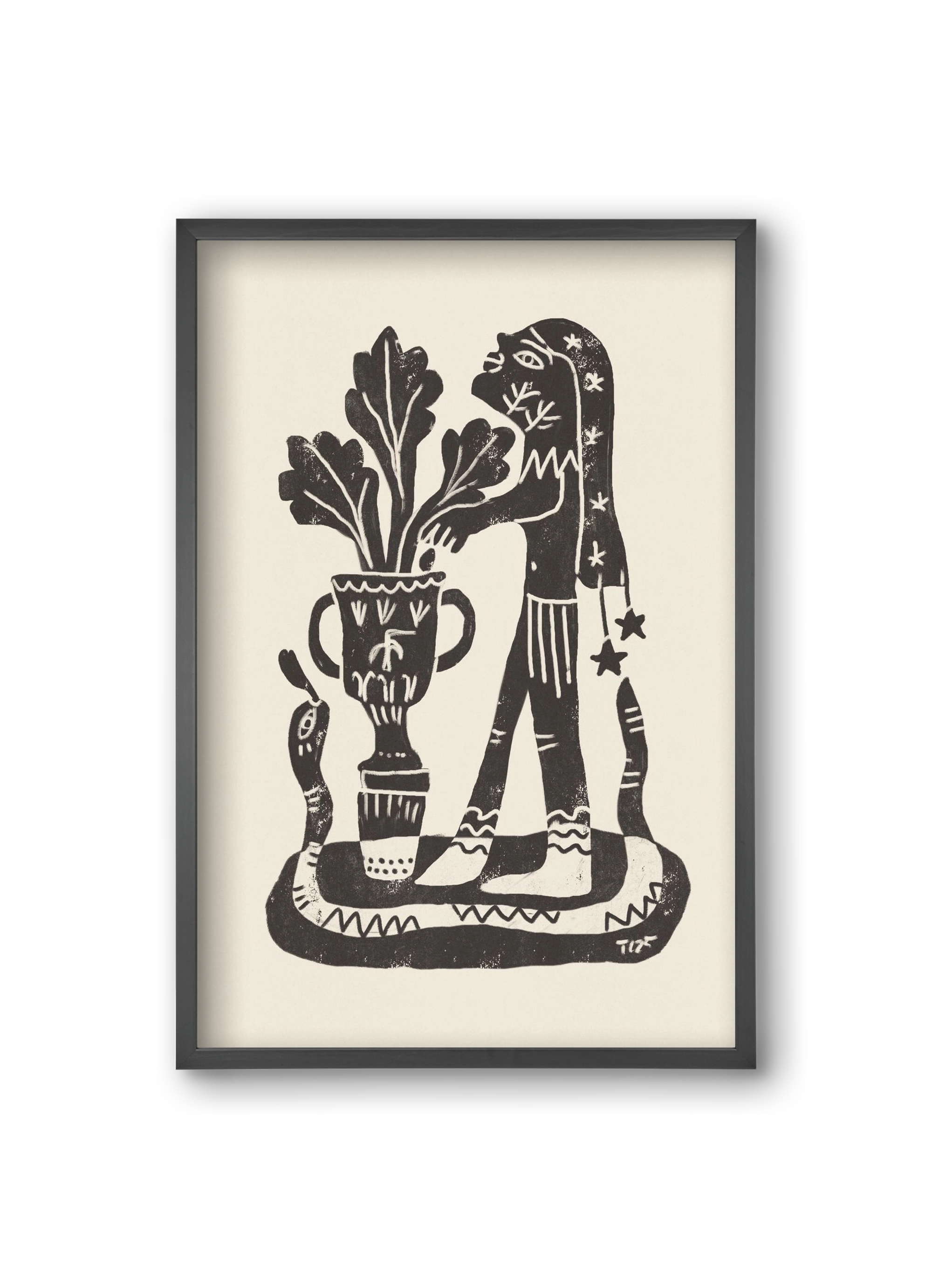 Planting Future Seeds, 20x30 cm (20x30 cm), Fekete keret