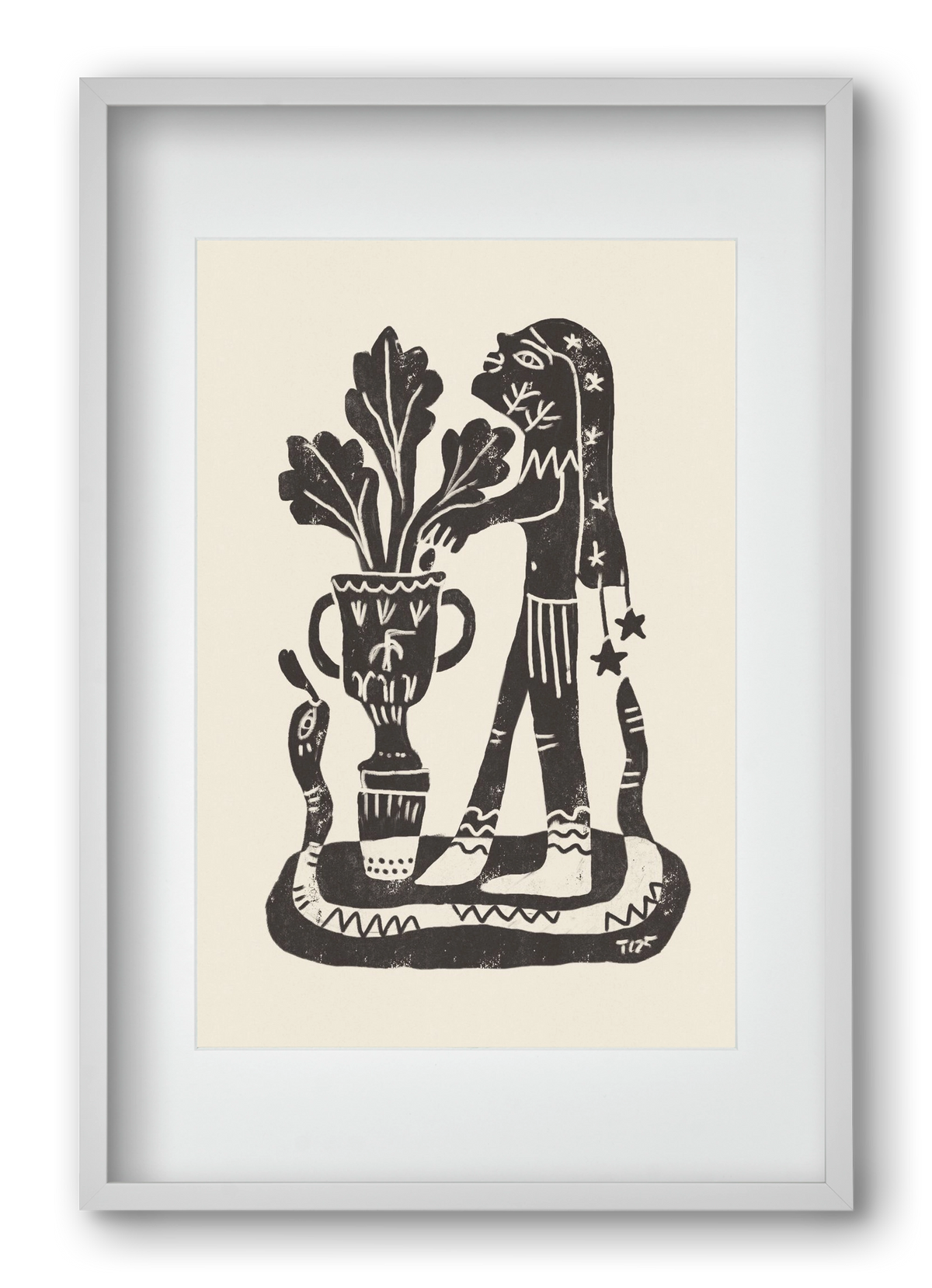 Planting Future Seeds, 40x60 cm (30x45 cm), Fehér keret, paszpartuval