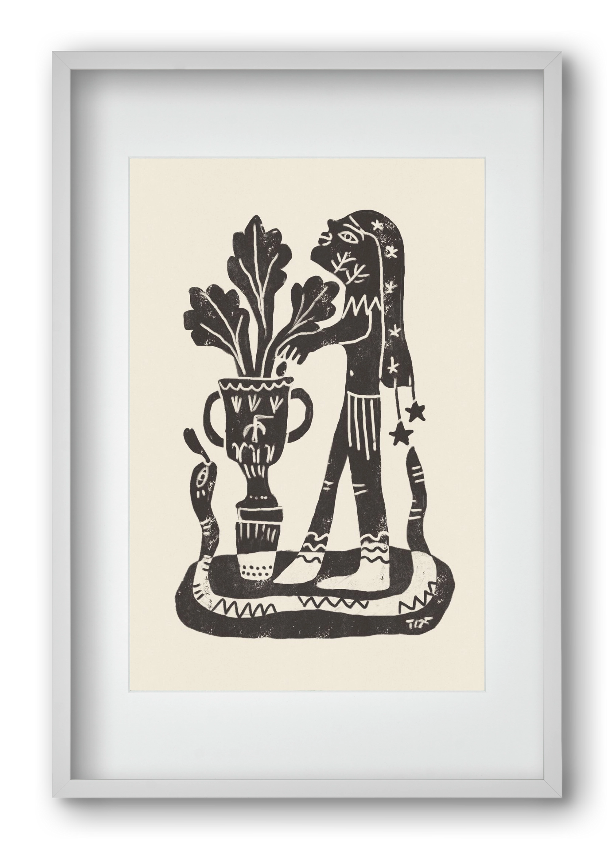 Planting Future Seeds, 40x60 cm (30x45 cm), Fehér keret, paszpartuval